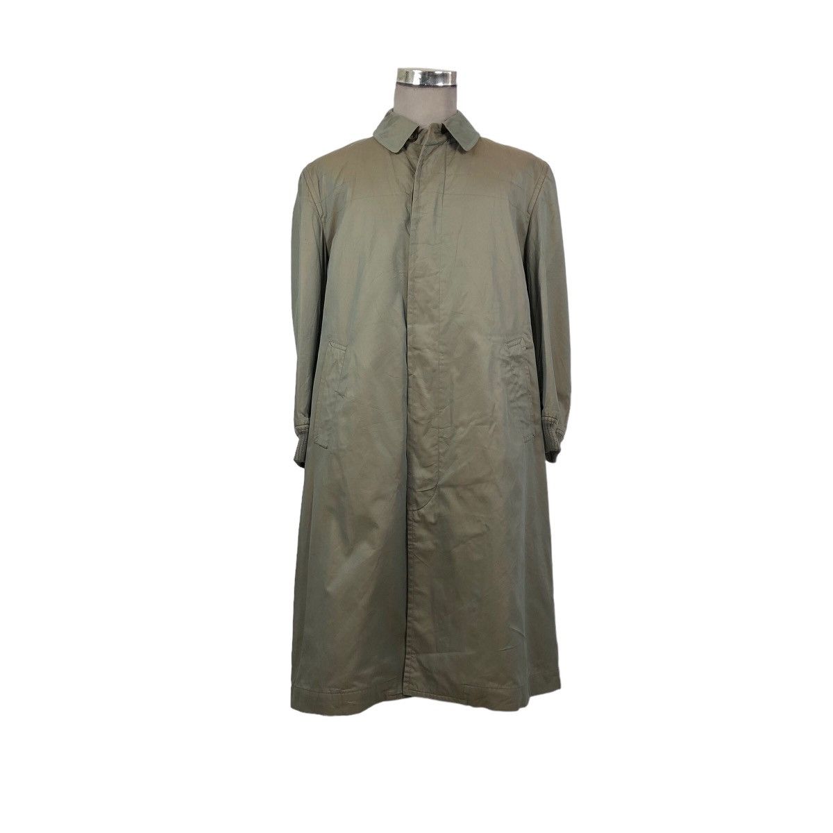 Comme des Garcons Vintage 90s Comme Des Garcons Homme Khaki Sphere Car Coat Size US L / EU 52-54 / 3 - 2 Thumbnail