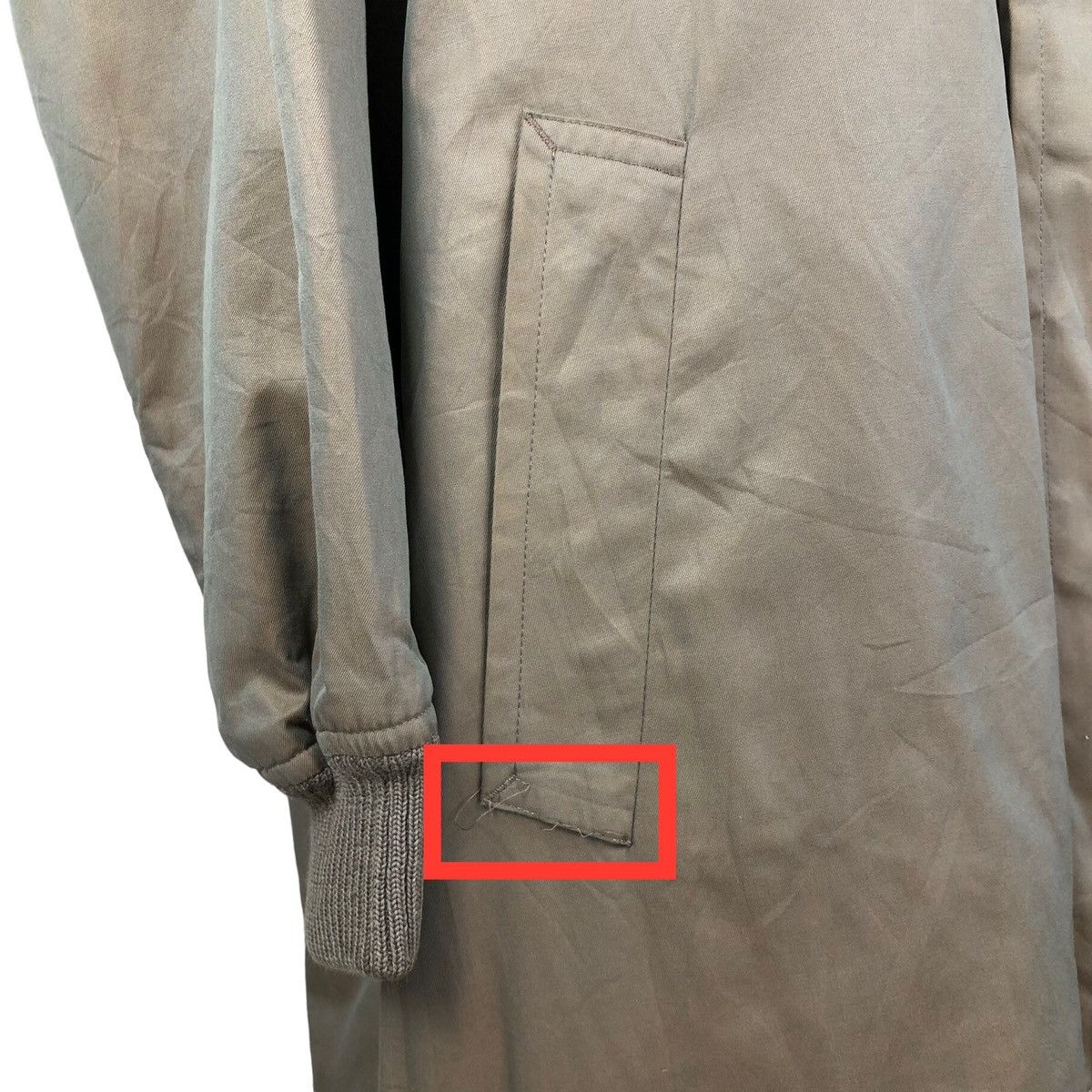 Comme des Garcons Vintage 90s Comme Des Garcons Homme Khaki Sphere Car Coat Size US L / EU 52-54 / 3 - 12 Thumbnail