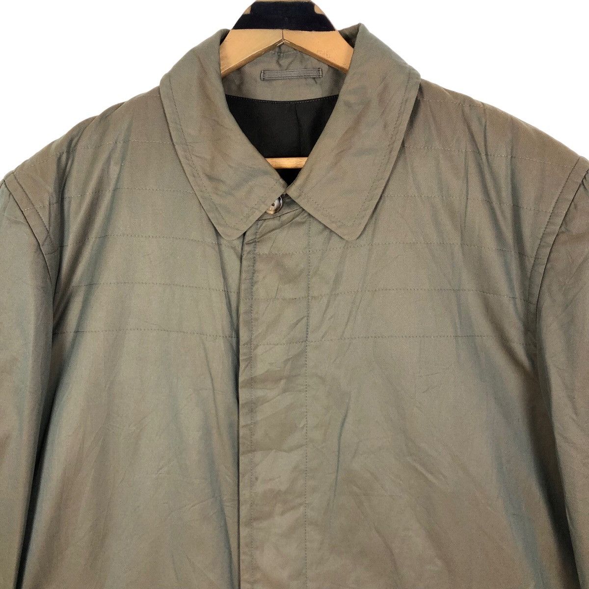 Comme des Garcons Vintage 90s Comme Des Garcons Homme Khaki Sphere Car Coat Size US L / EU 52-54 / 3 - 13 Thumbnail