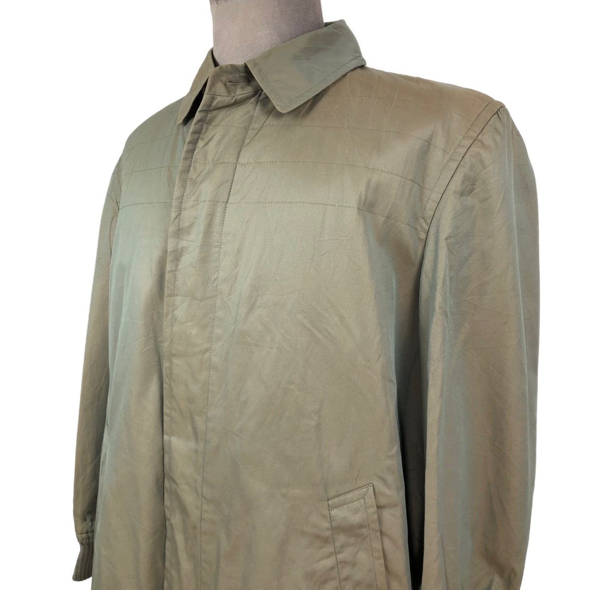 Comme des Garcons Vintage 90s Comme Des Garcons Homme Khaki Sphere Car Coat Size US L / EU 52-54 / 3 - 4 Thumbnail
