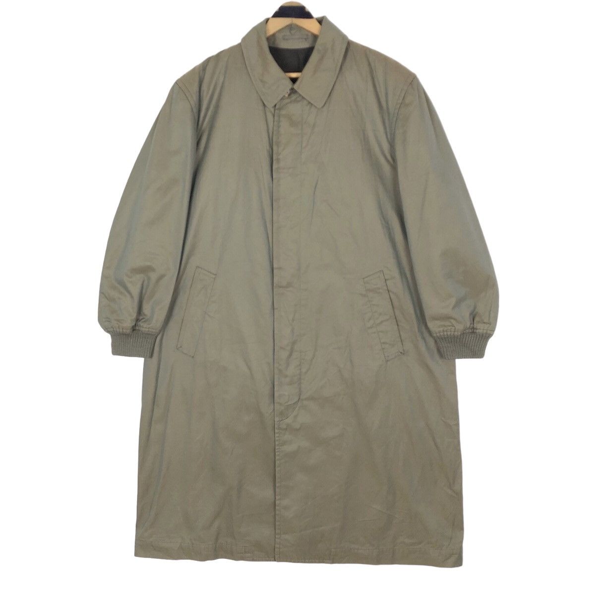 Comme des Garcons Vintage 90s Comme Des Garcons Homme Khaki Sphere Car Coat Size US L / EU 52-54 / 3 - 8 Thumbnail