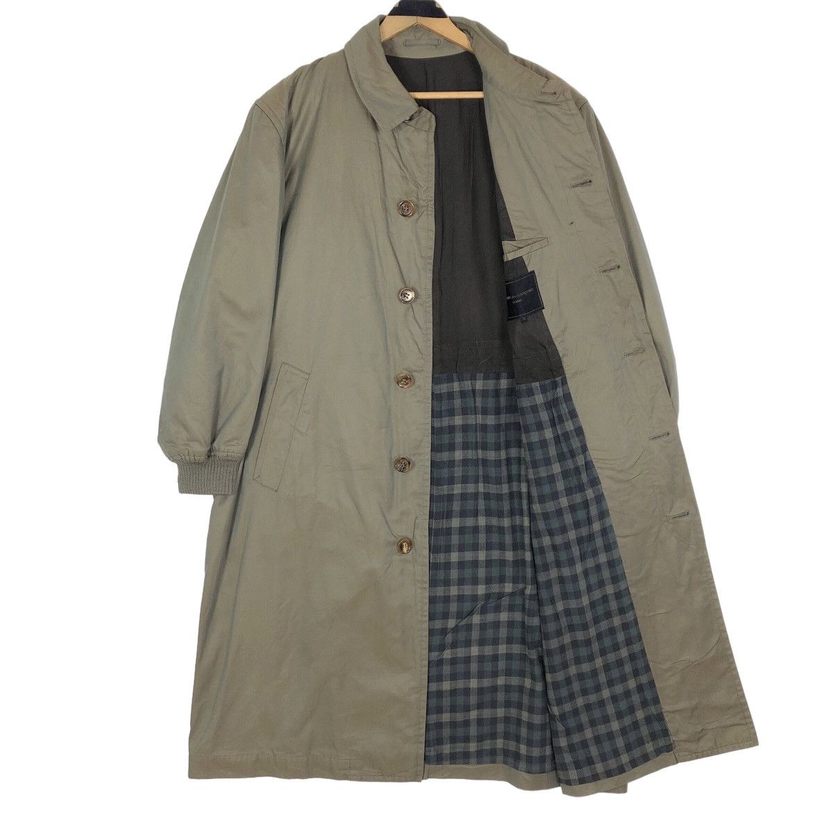 Comme des Garcons Vintage 90s Comme Des Garcons Homme Khaki Sphere Car Coat Size US L / EU 52-54 / 3 - 10 Thumbnail