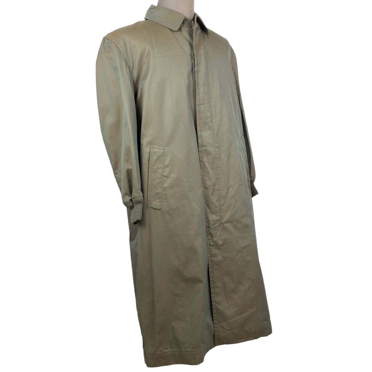 Comme des Garcons Vintage 90s Comme Des Garcons Homme Khaki Sphere Car Coat Size US L / EU 52-54 / 3 - 6 Thumbnail