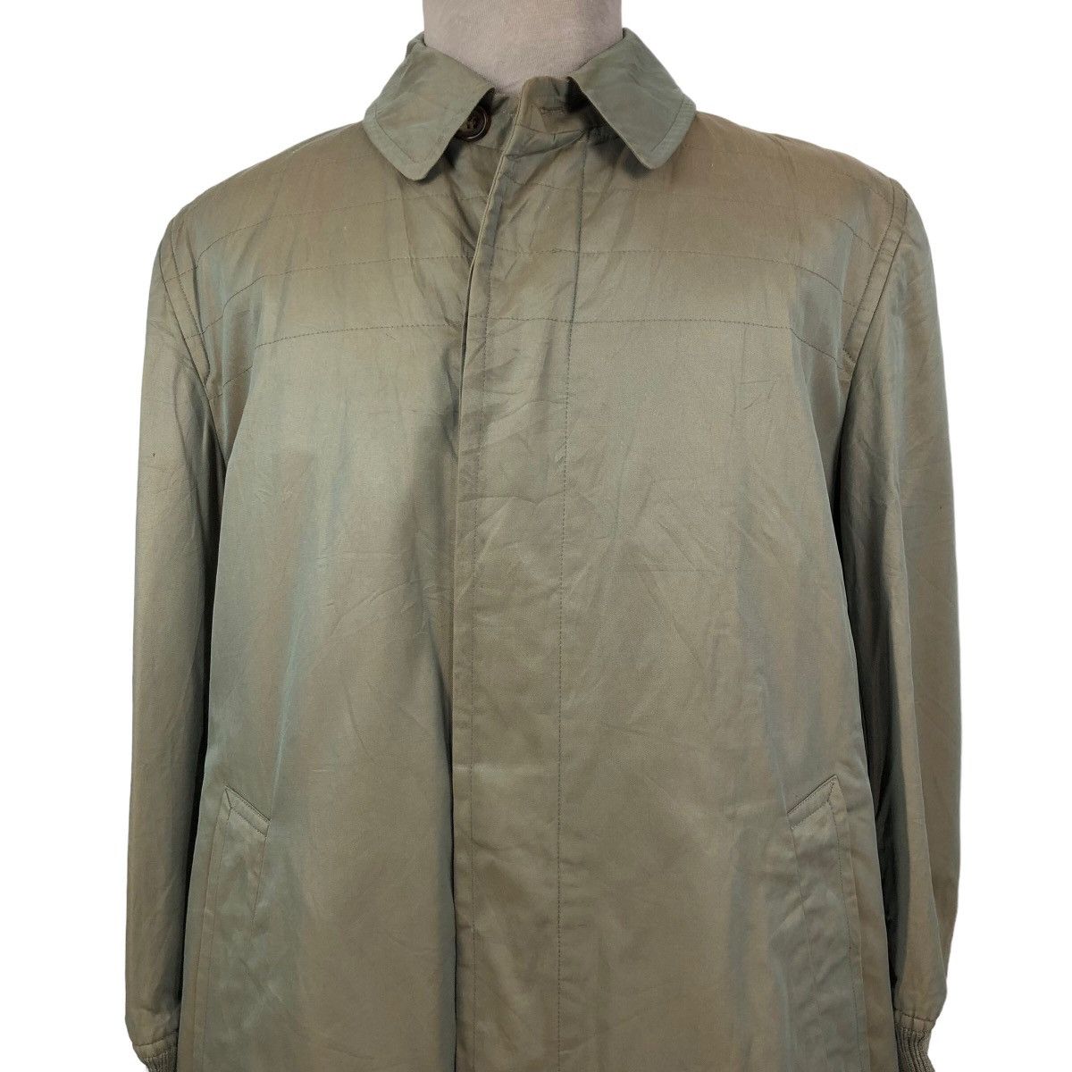 Comme des Garcons Vintage 90s Comme Des Garcons Homme Khaki Sphere Car Coat Size US L / EU 52-54 / 3 - 5 Thumbnail