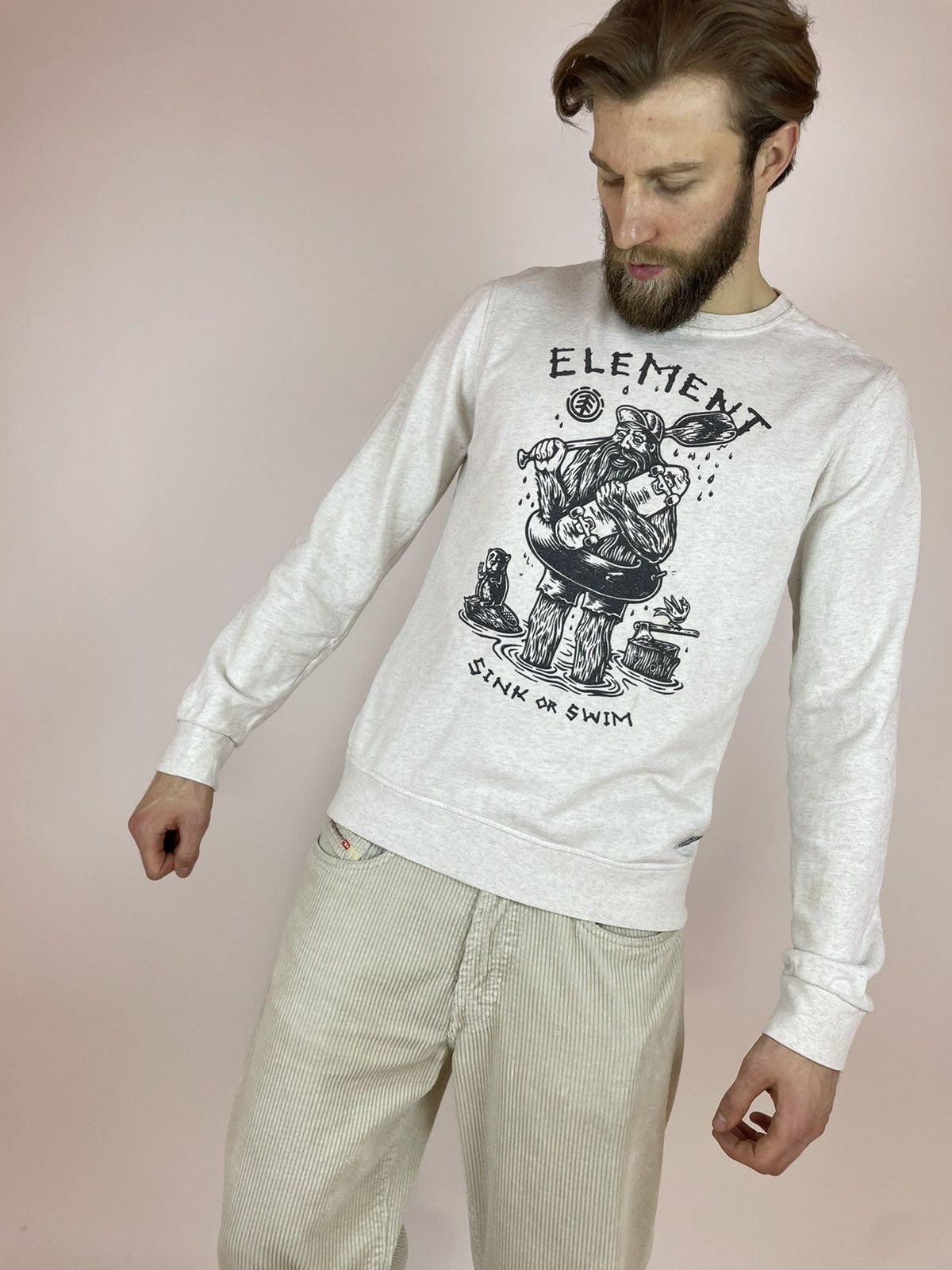 Element ELEMENT TIMBER Sweatshirt long sleeve skateboarding style Size US L / EU 52-54 / 3 - 6 Thumbnail
