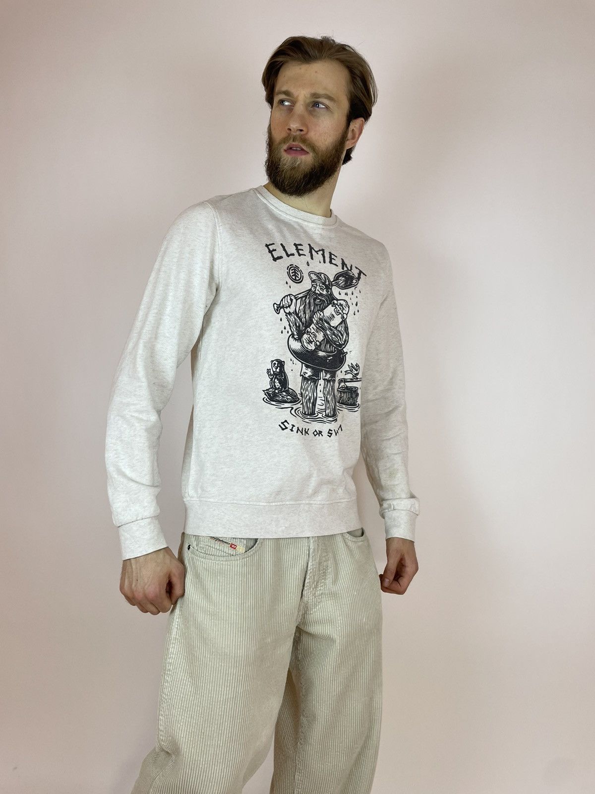 Element ELEMENT TIMBER Sweatshirt long sleeve skateboarding style Size US L / EU 52-54 / 3 - 8 Thumbnail