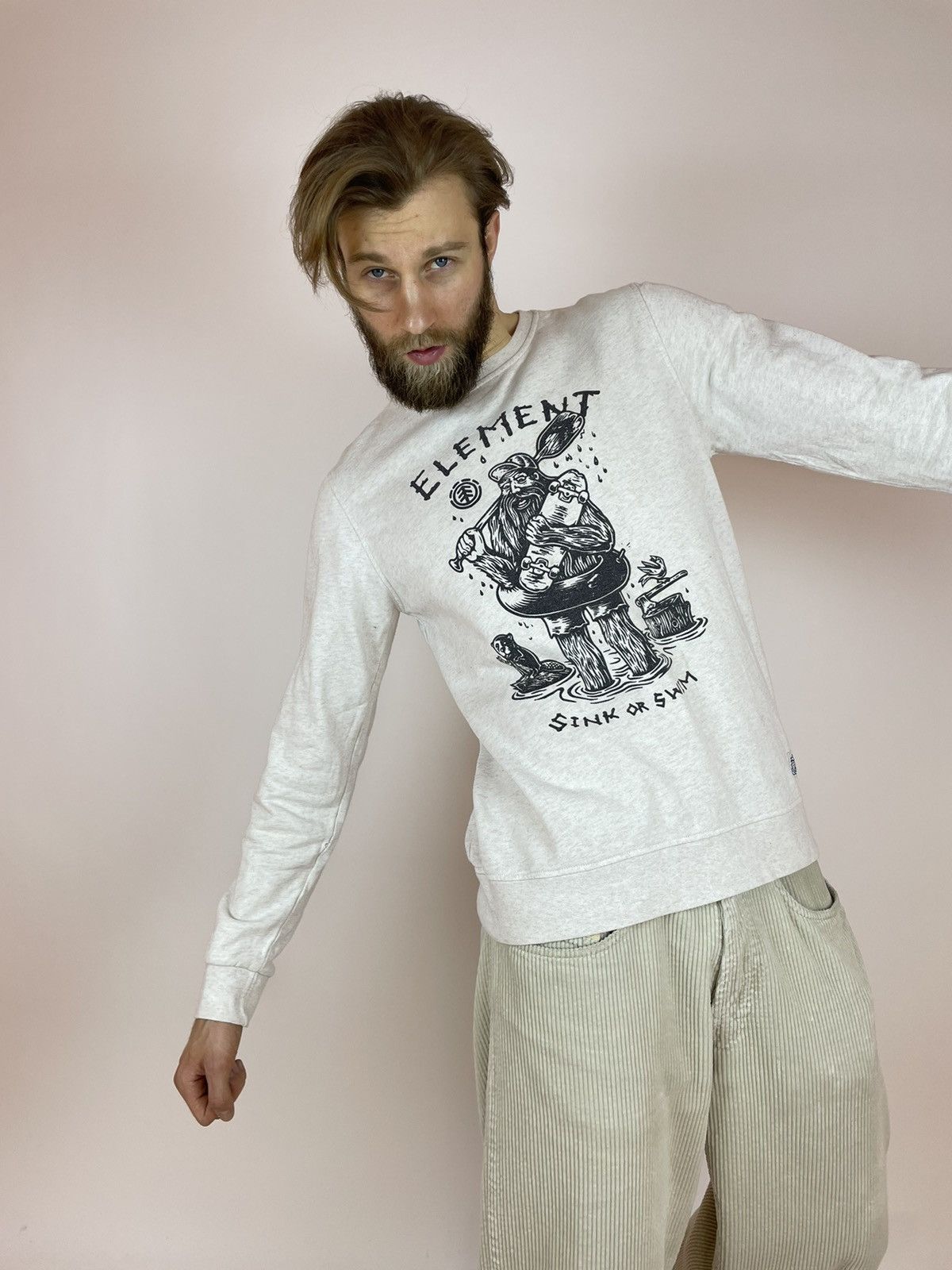 Element ELEMENT TIMBER Sweatshirt long sleeve skateboarding style Size US L / EU 52-54 / 3 - 5 Thumbnail