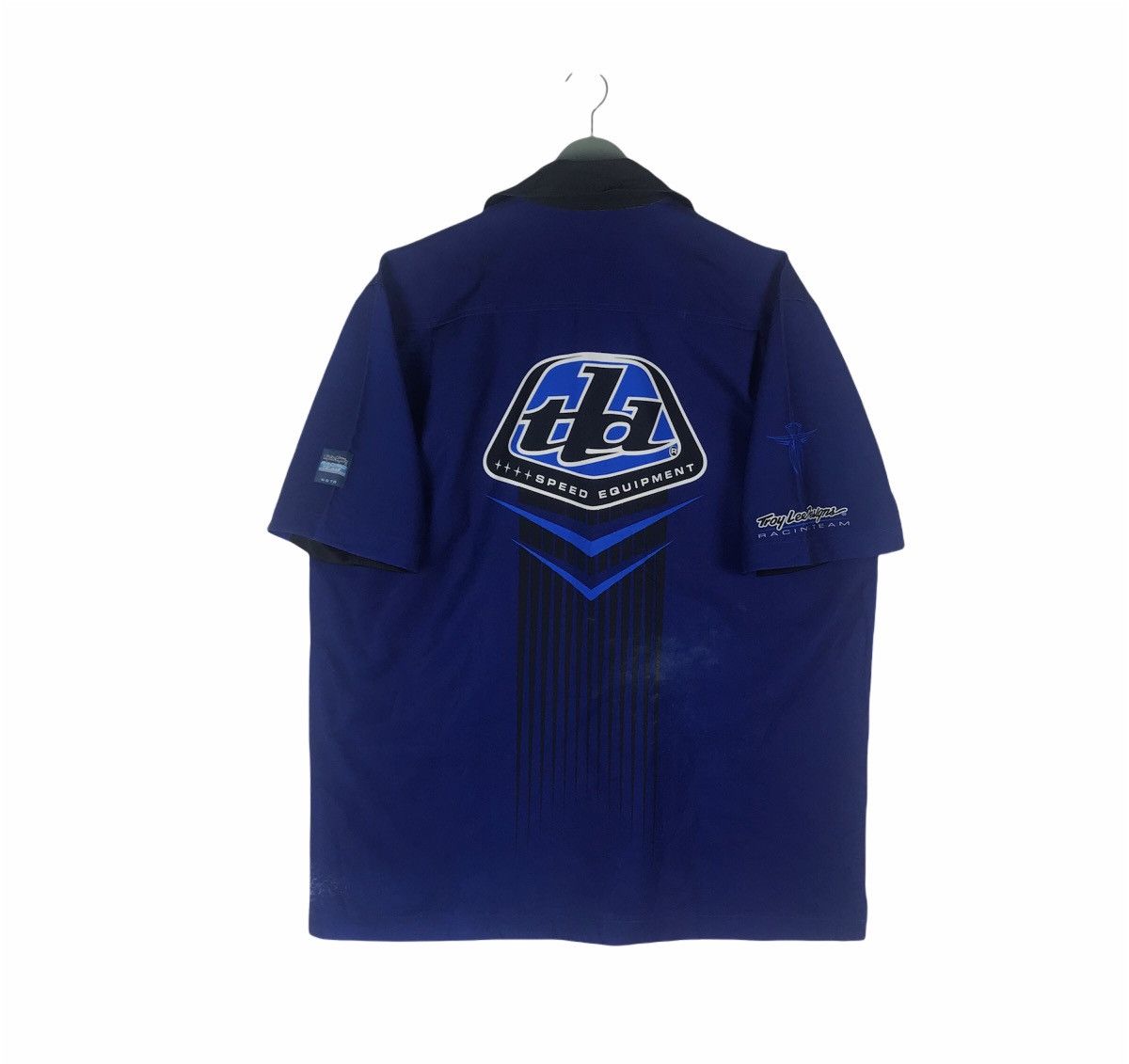 Vintage Vtg 90s Troy Lee Design motorcycle cross racer shirt Size US L / EU 52-54 / 3 - 1 Thumbnail