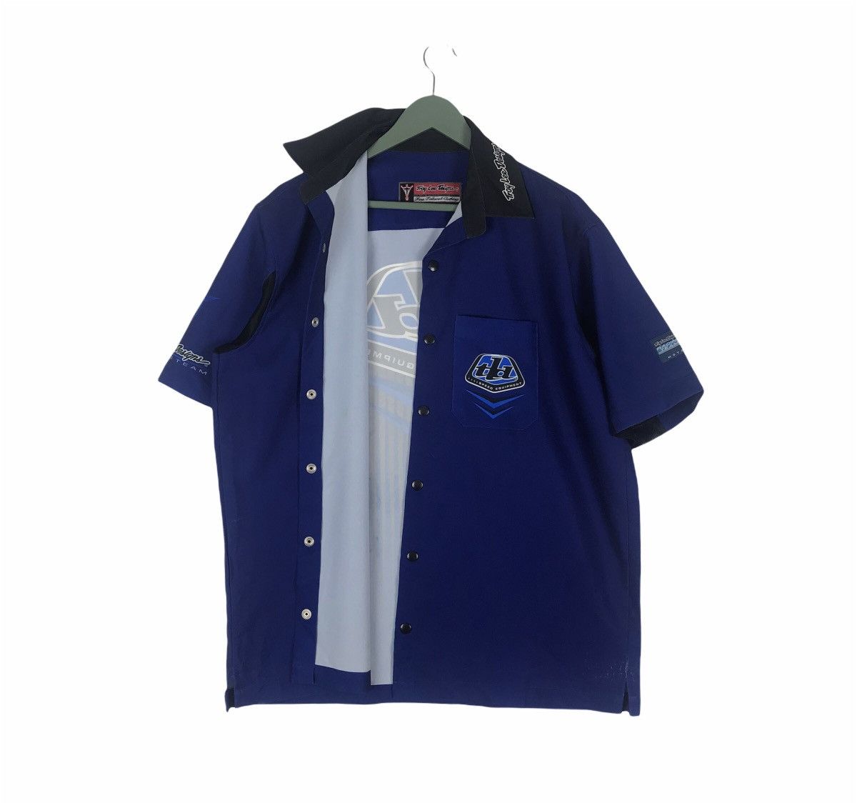 Vintage Vtg 90s Troy Lee Design motorcycle cross racer shirt Size US L / EU 52-54 / 3 - 8 Thumbnail
