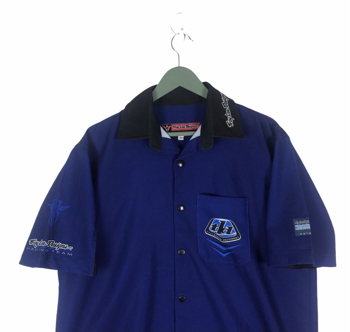 Vintage Vtg 90s Troy Lee Design motorcycle cross racer shirt Size US L / EU 52-54 / 3 - 4 Thumbnail