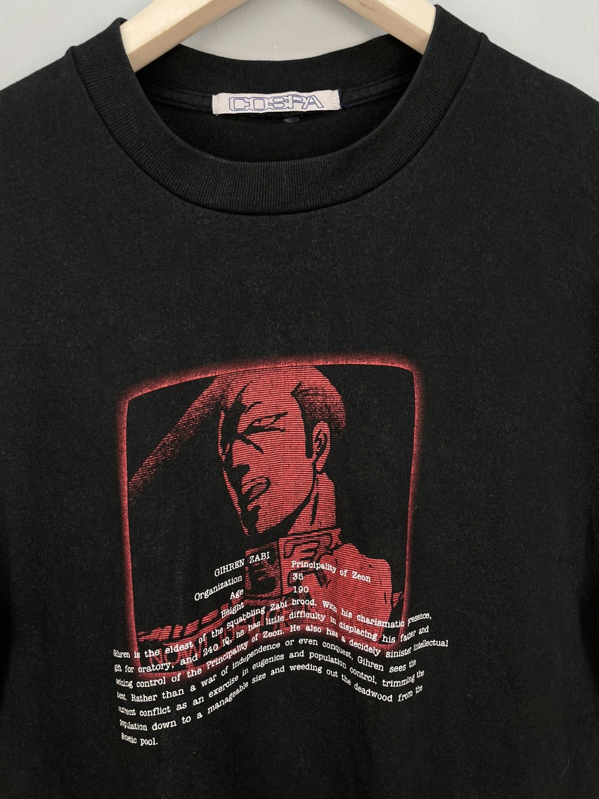 Cartoon Network Vintage Y2K Gihren Zabi Mobile Suit Gundam Cospa t shirt Size US L / EU 52-54 / 3 - 3 Thumbnail