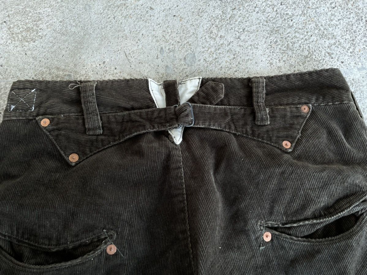 Japanese Brand Lazy Bones corduroy bootcut flare smile pocket pant Size US 31 - 6 Thumbnail