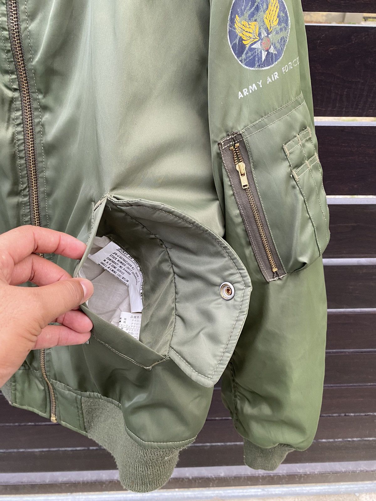 Vintage Vintage MA-1 US Air Force Bomber Jacket Size US L / EU 52-54 / 3 - 7 Thumbnail