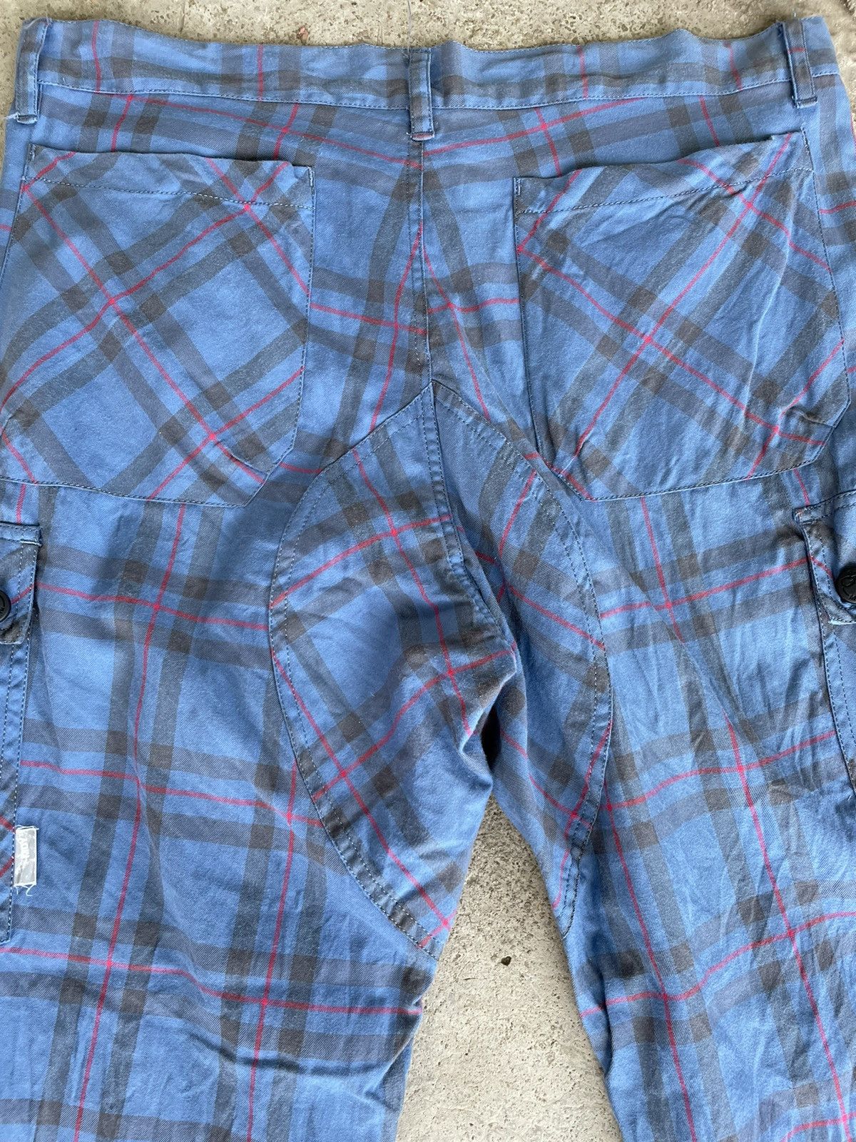 Japanese Brand MackDaddy checker cargo pants Johny Rotten design Size US 34 / EU 50 - 4 Thumbnail
