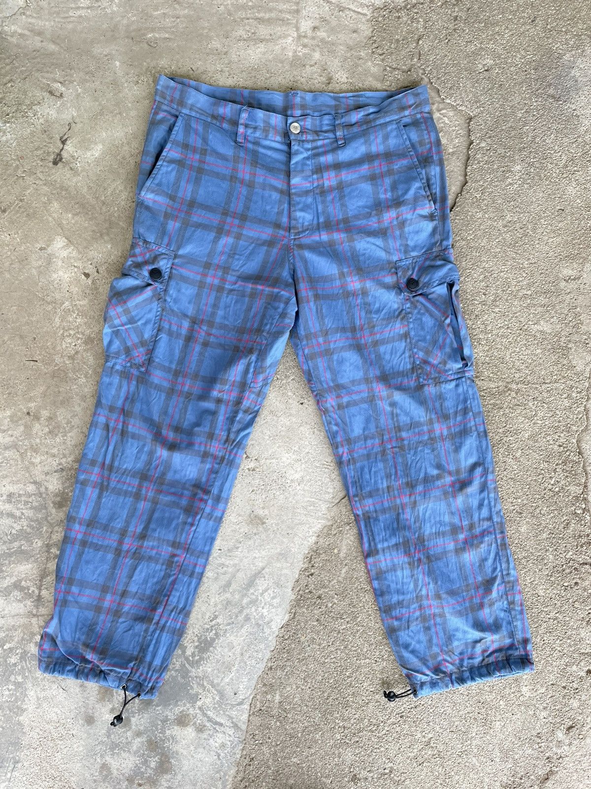 Japanese Brand MackDaddy checker cargo pants Johny Rotten design Size US 34 / EU 50 - 1 Thumbnail
