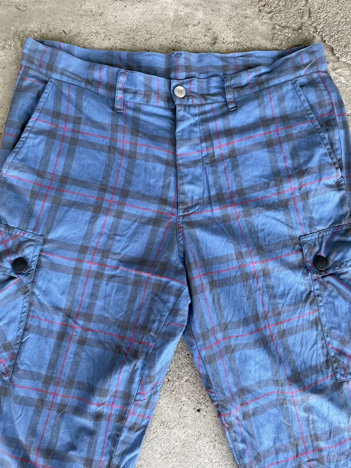 Japanese Brand MackDaddy checker cargo pants Johny Rotten design Size US 34 / EU 50 - 3 Thumbnail