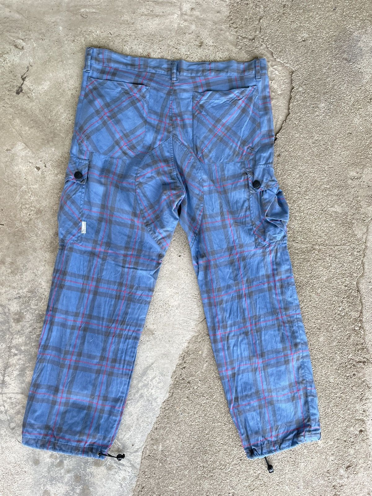 Japanese Brand MackDaddy checker cargo pants Johny Rotten design Size US 34 / EU 50 - 2 Thumbnail