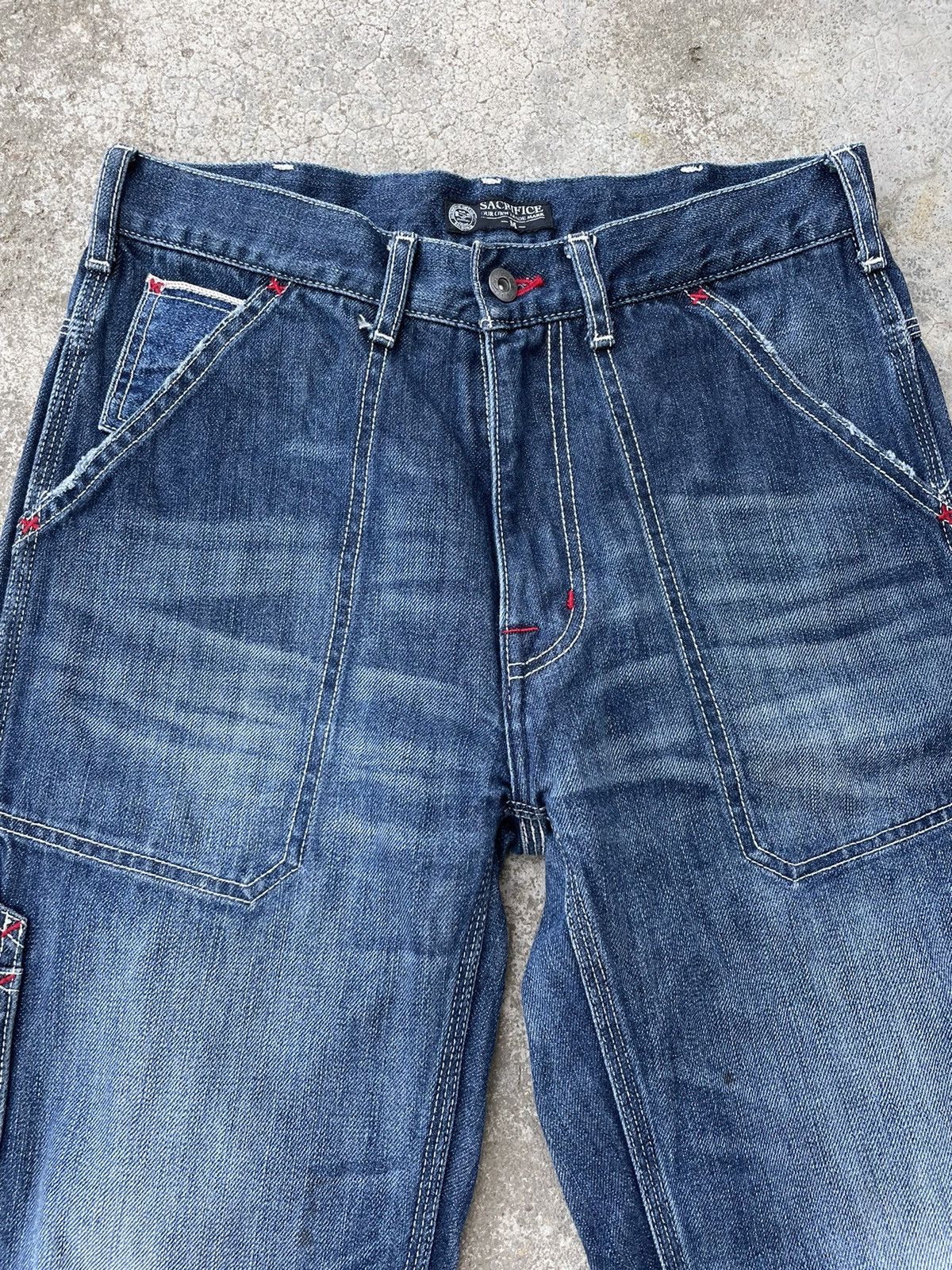 Japanese Brand Sacrifice Workers Denim Size US 30 / EU 46 - 3 Thumbnail