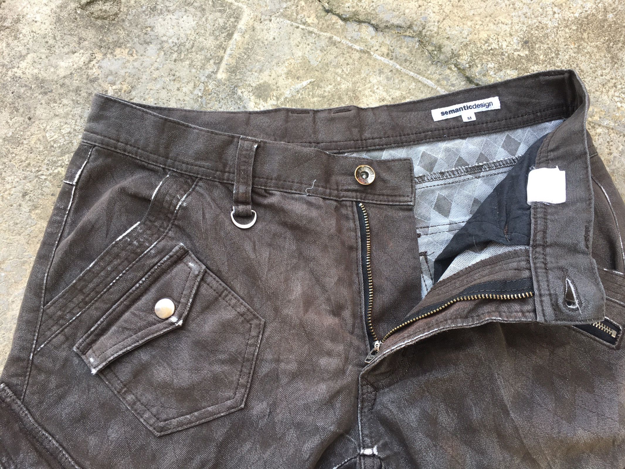 Japanese Brand Semantic Design Skinny 8 Pocket Design Pants Size US 32 / EU 48 - 4 Thumbnail