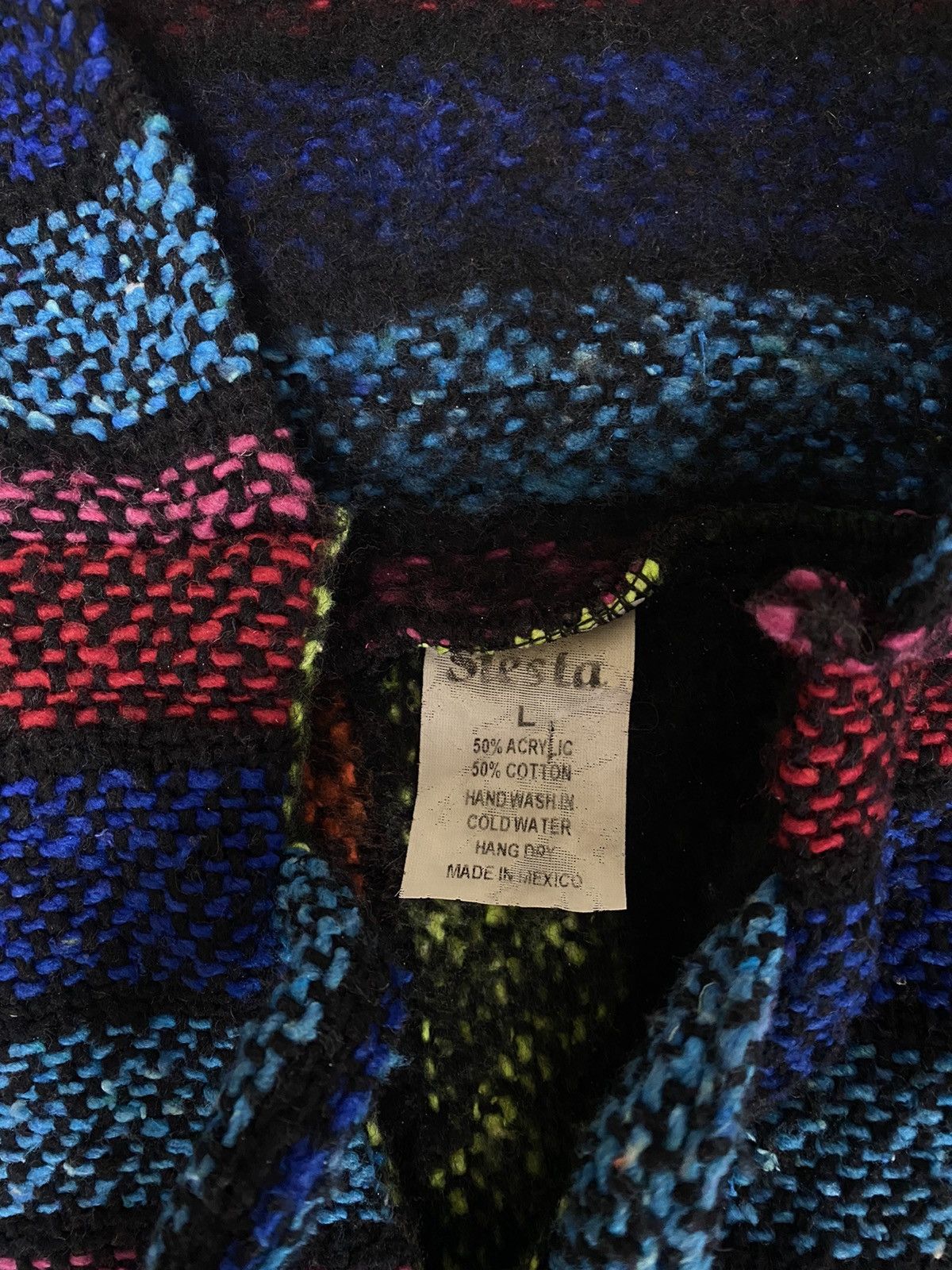 Japanese Brand × Vintage Vintage Siesta Baja Jerga Hoodie Hippie Jumper Hype Y2k Size US L / EU 52-54 / 3 - 11 Thumbnail