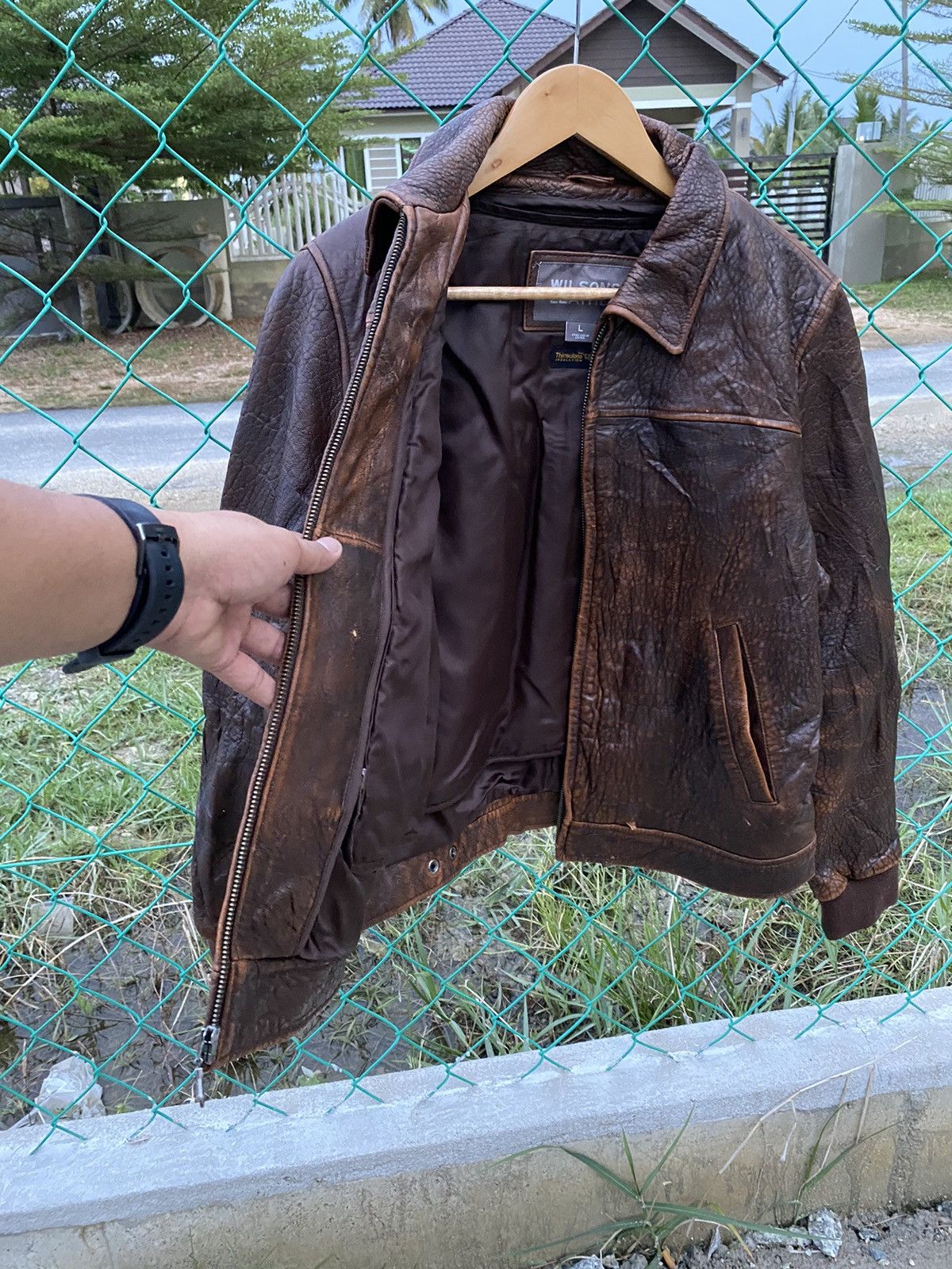 Vintage × Wilsons Leather Vintage Wilsons Leather Jacket Size US L / EU 52-54 / 3 - 9 Thumbnail