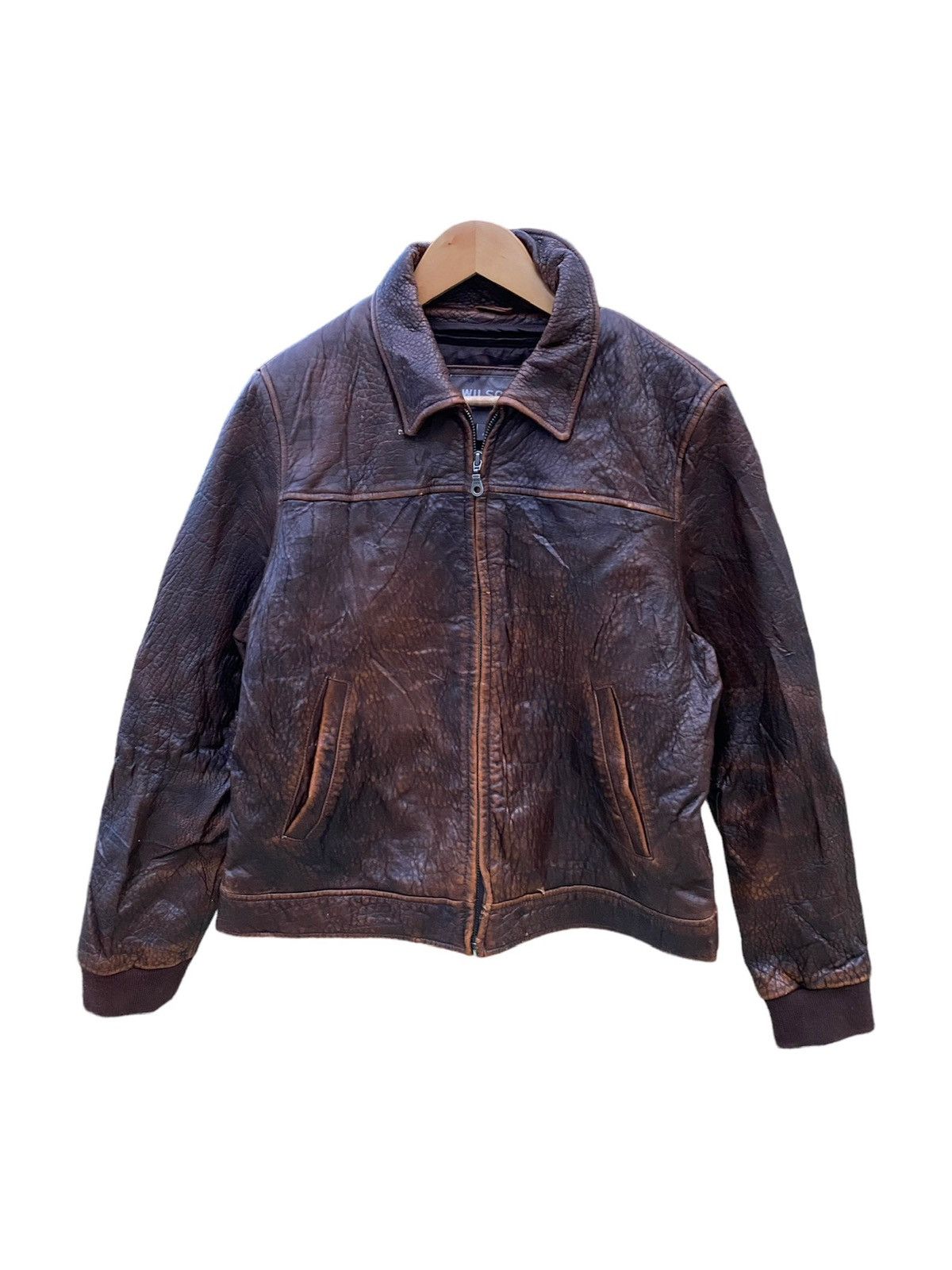 Vintage × Wilsons Leather Vintage Wilsons Leather Jacket Size US L / EU 52-54 / 3 - 1 Thumbnail