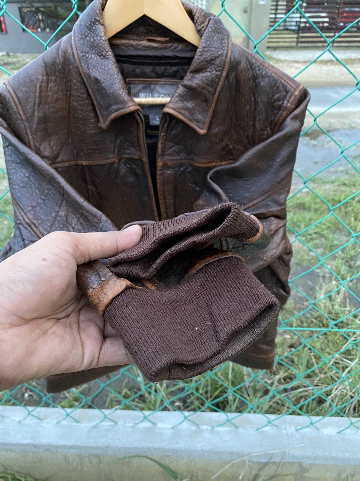 Vintage × Wilsons Leather Vintage Wilsons Leather Jacket Size US L / EU 52-54 / 3 - 11 Thumbnail