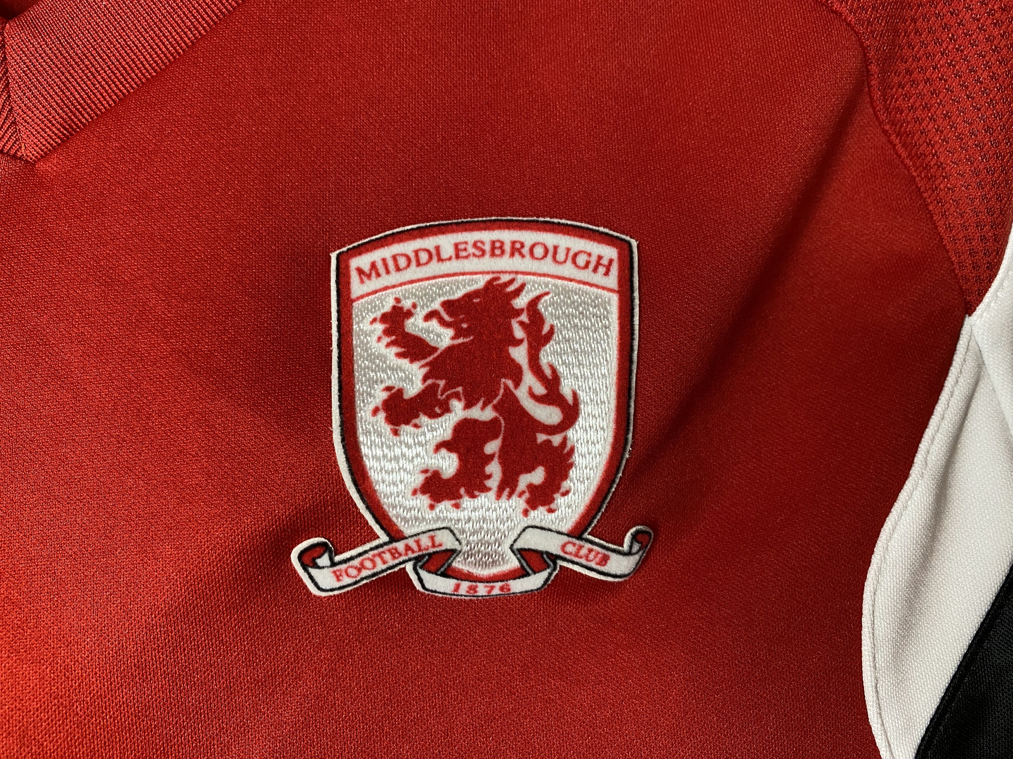 Adidas × UEFA MIDDLESBROUGH 2014 2015 TRAINING FOOTBALL SHIRT SOCCER Size US S / EU 44-46 / 1 - 3 Thumbnail