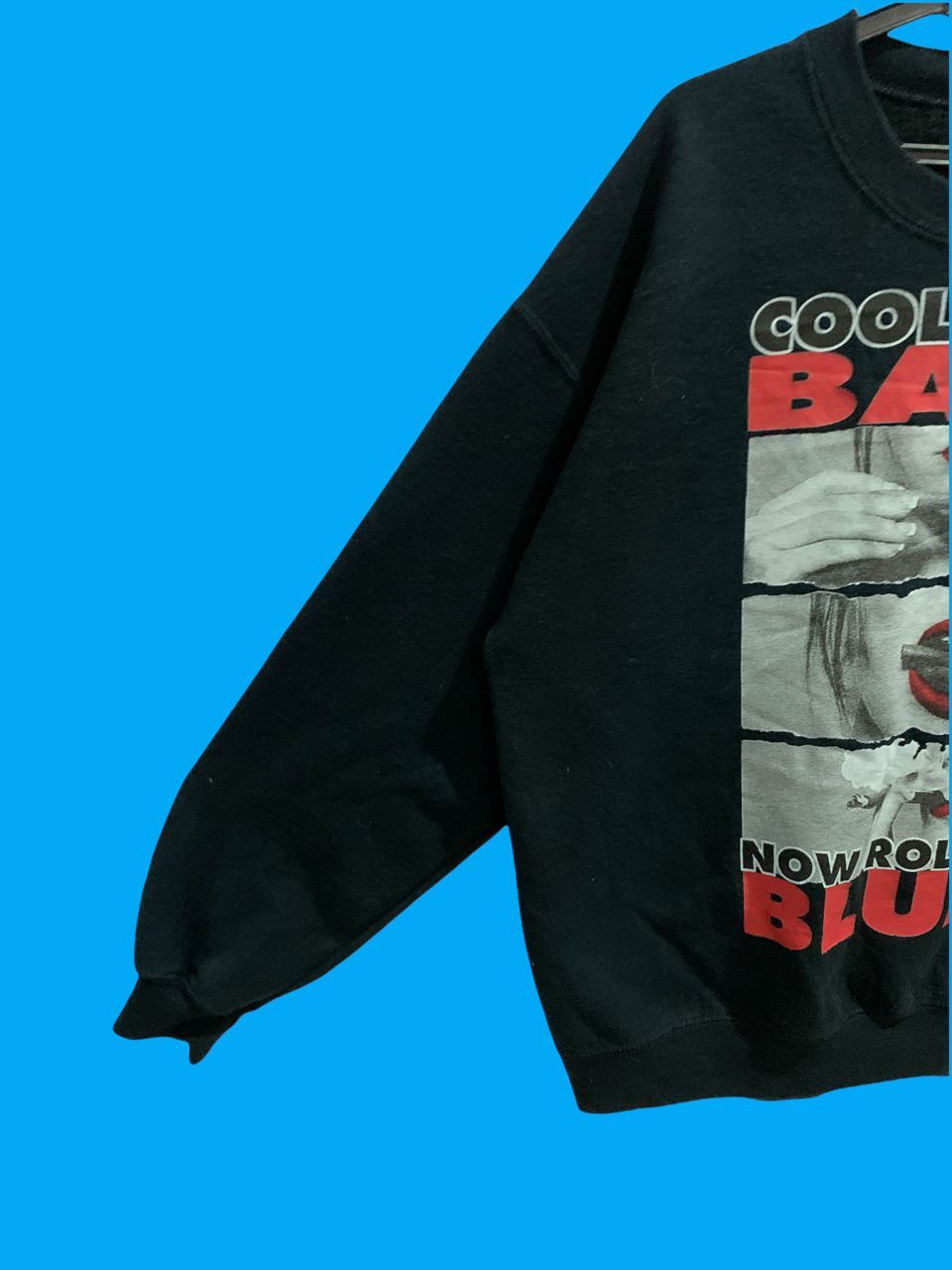 Gildan Vintage 90s Cool Story Babe Now Roll Me A Blunt Sweatshirt Size US L / EU 52-54 / 3 - 5 Thumbnail