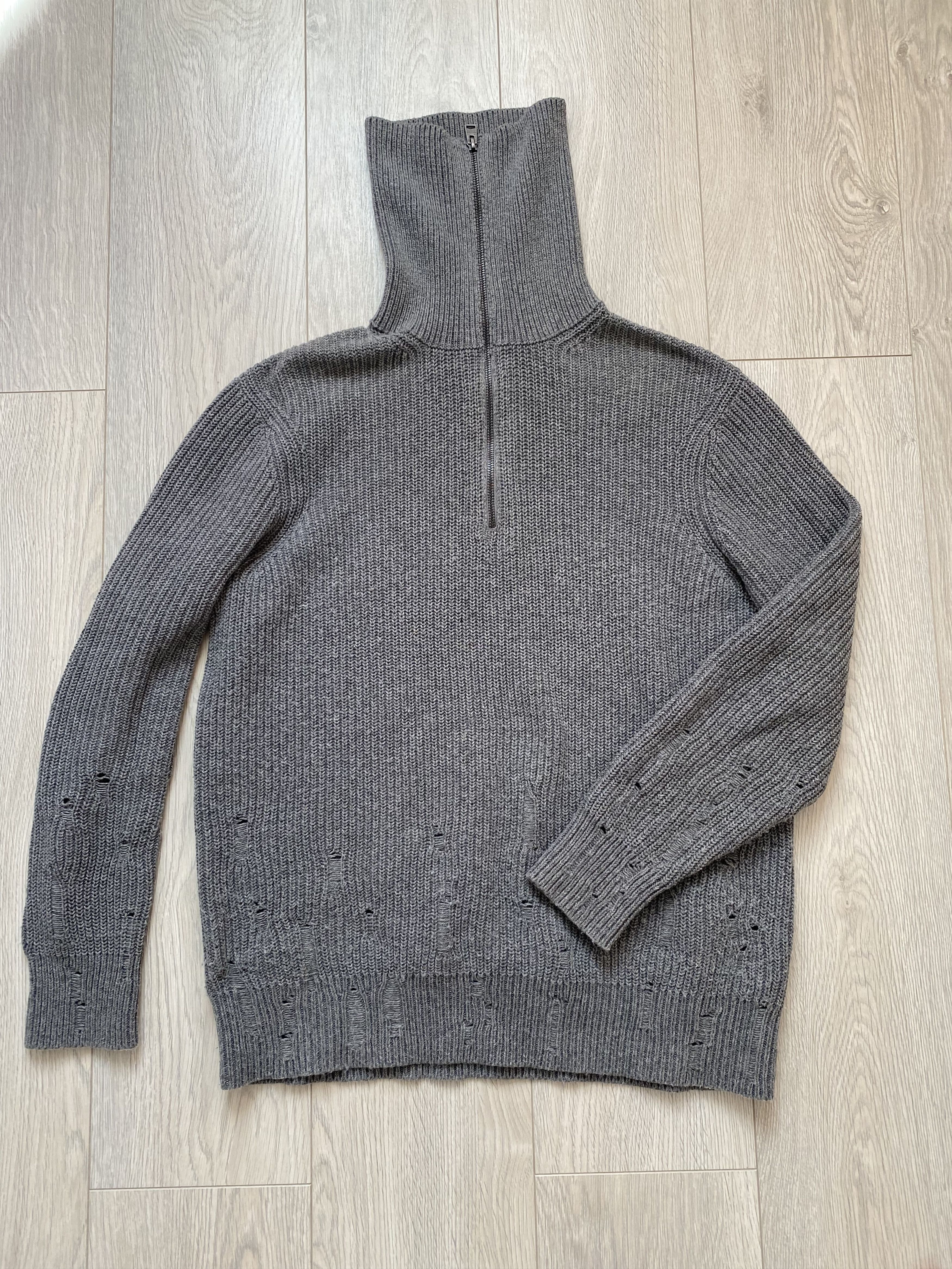 Allsaints Allsaints Sweater Hign Neck Distressed Size US S / EU 44-46 / 1 - 1 Thumbnail
