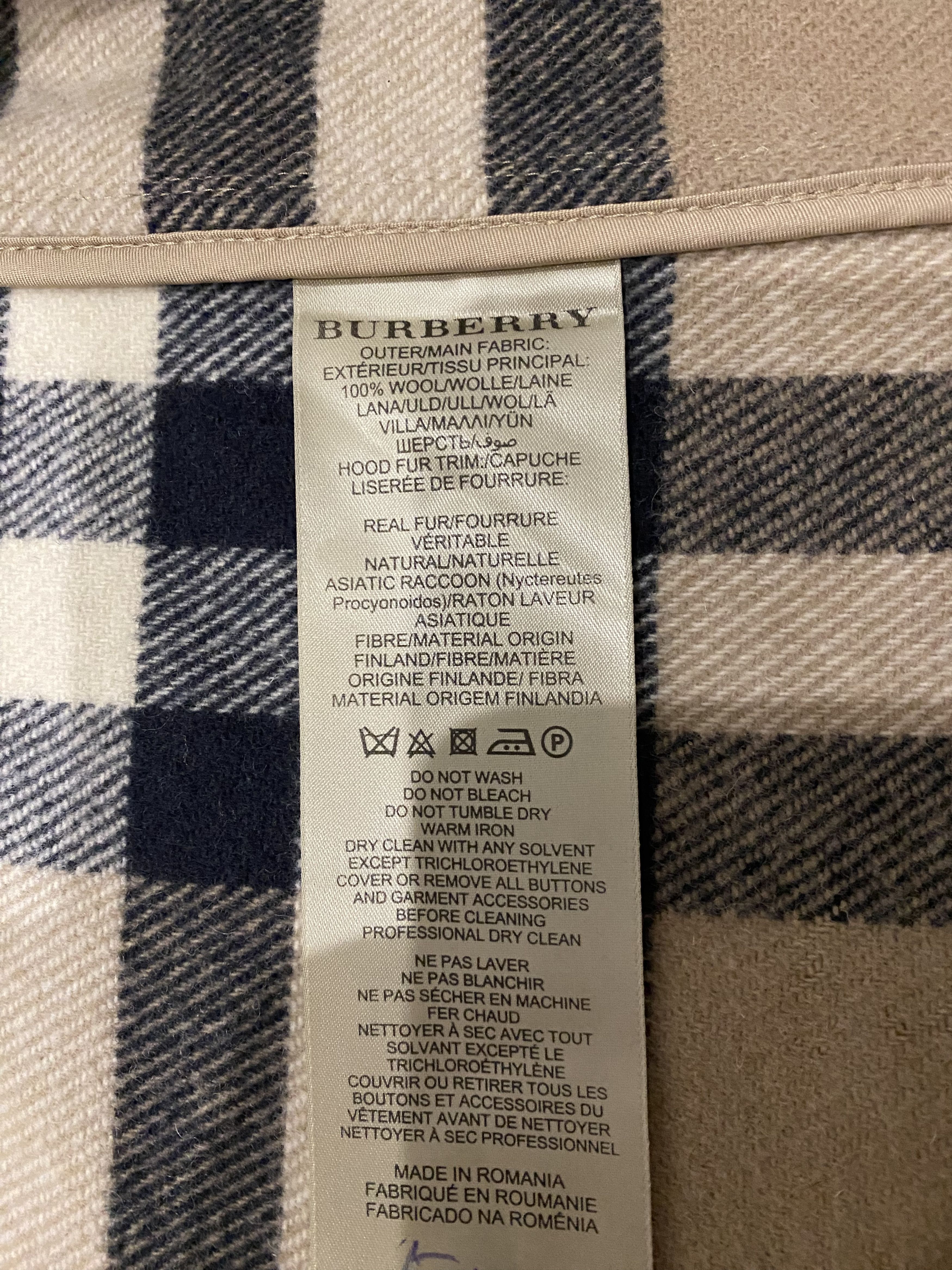 Burberry Burberry Brit Nova Check Wool Duffle Jacket Size Us 4 Size S / US 4 / IT 40 - 7 Thumbnail