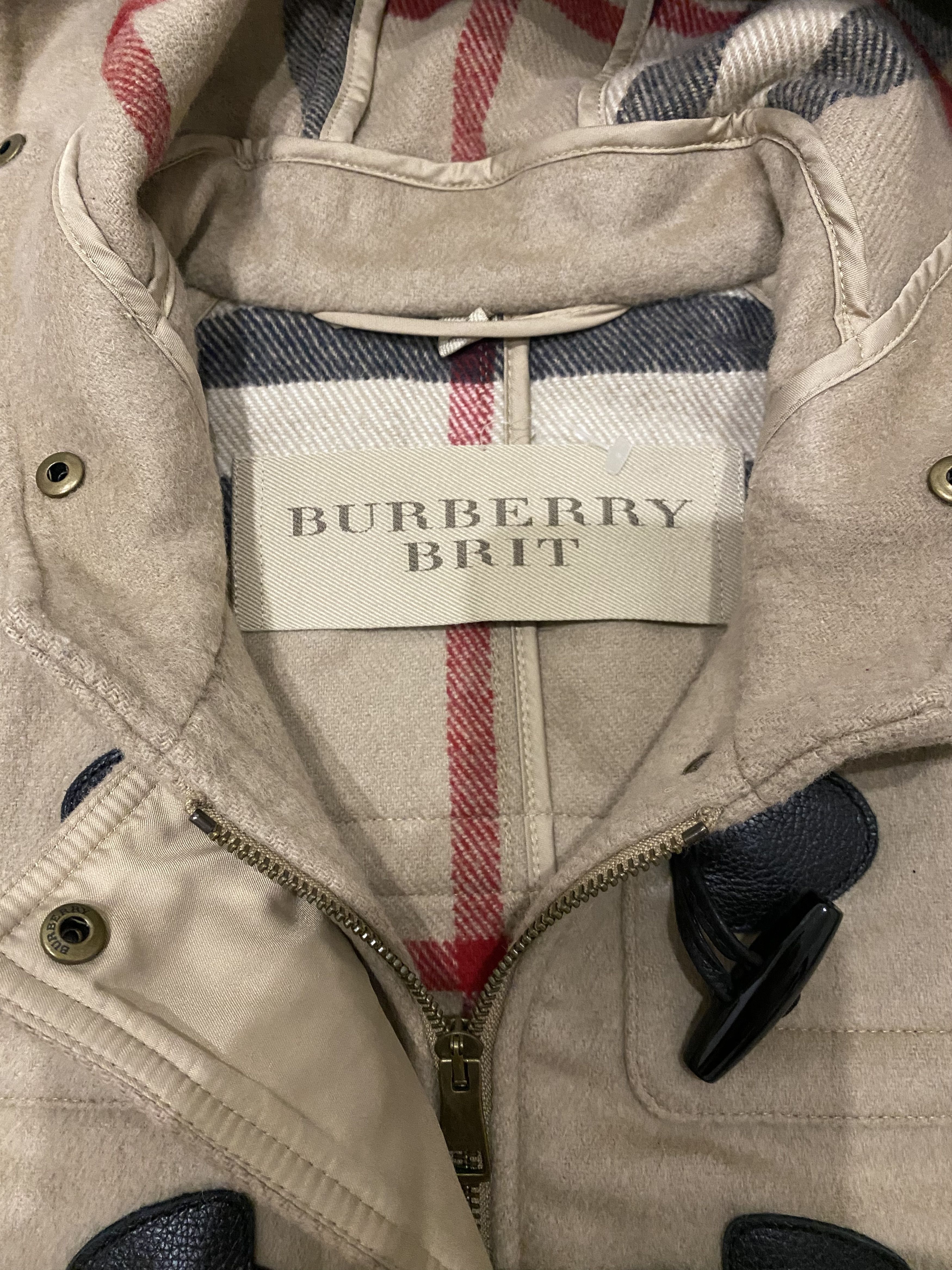 Burberry Burberry Brit Nova Check Wool Duffle Jacket Size Us 4 Size S / US 4 / IT 40 - 4 Thumbnail