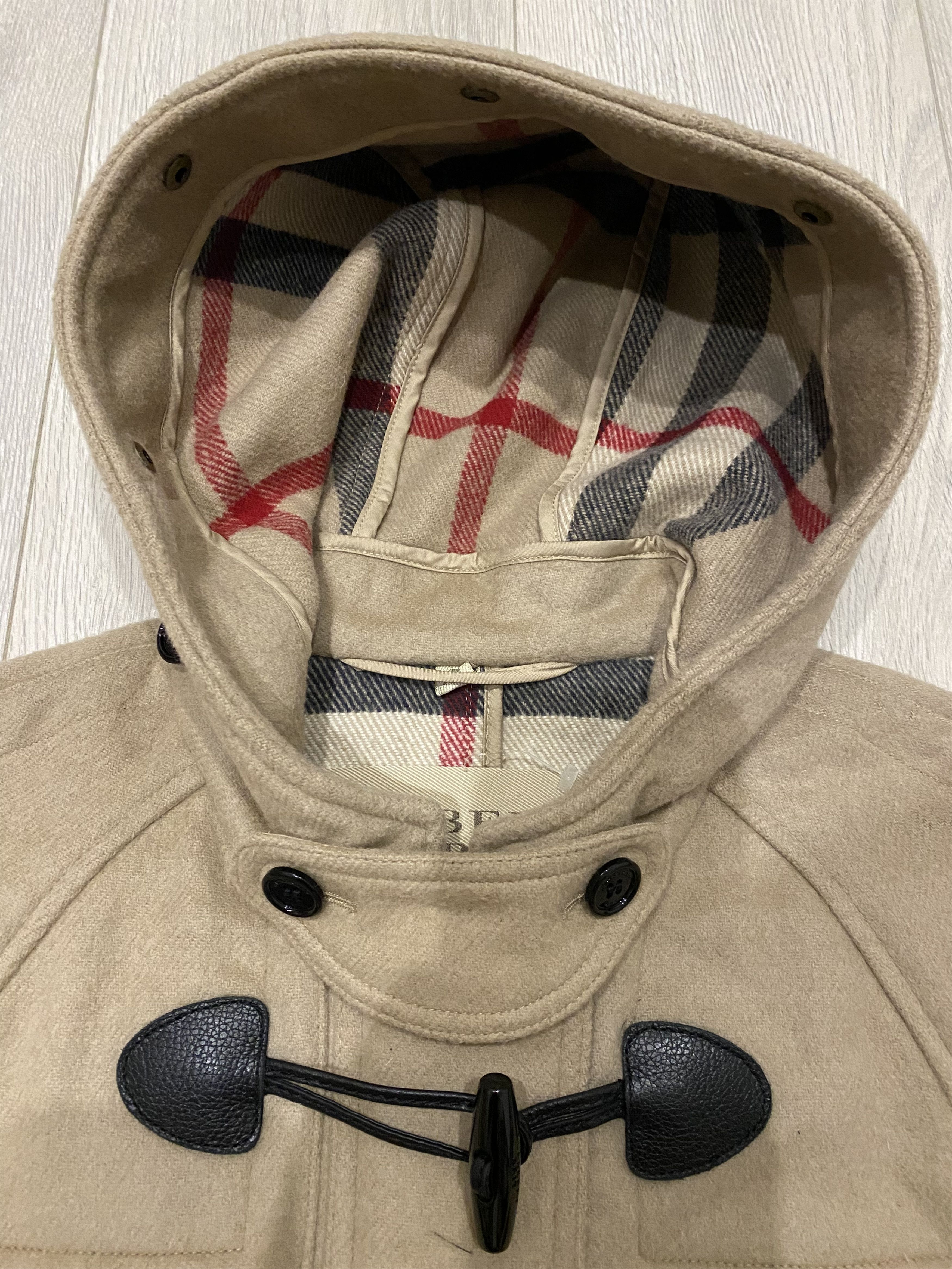 Burberry Burberry Brit Nova Check Wool Duffle Jacket Size Us 4 Size S / US 4 / IT 40 - 3 Thumbnail