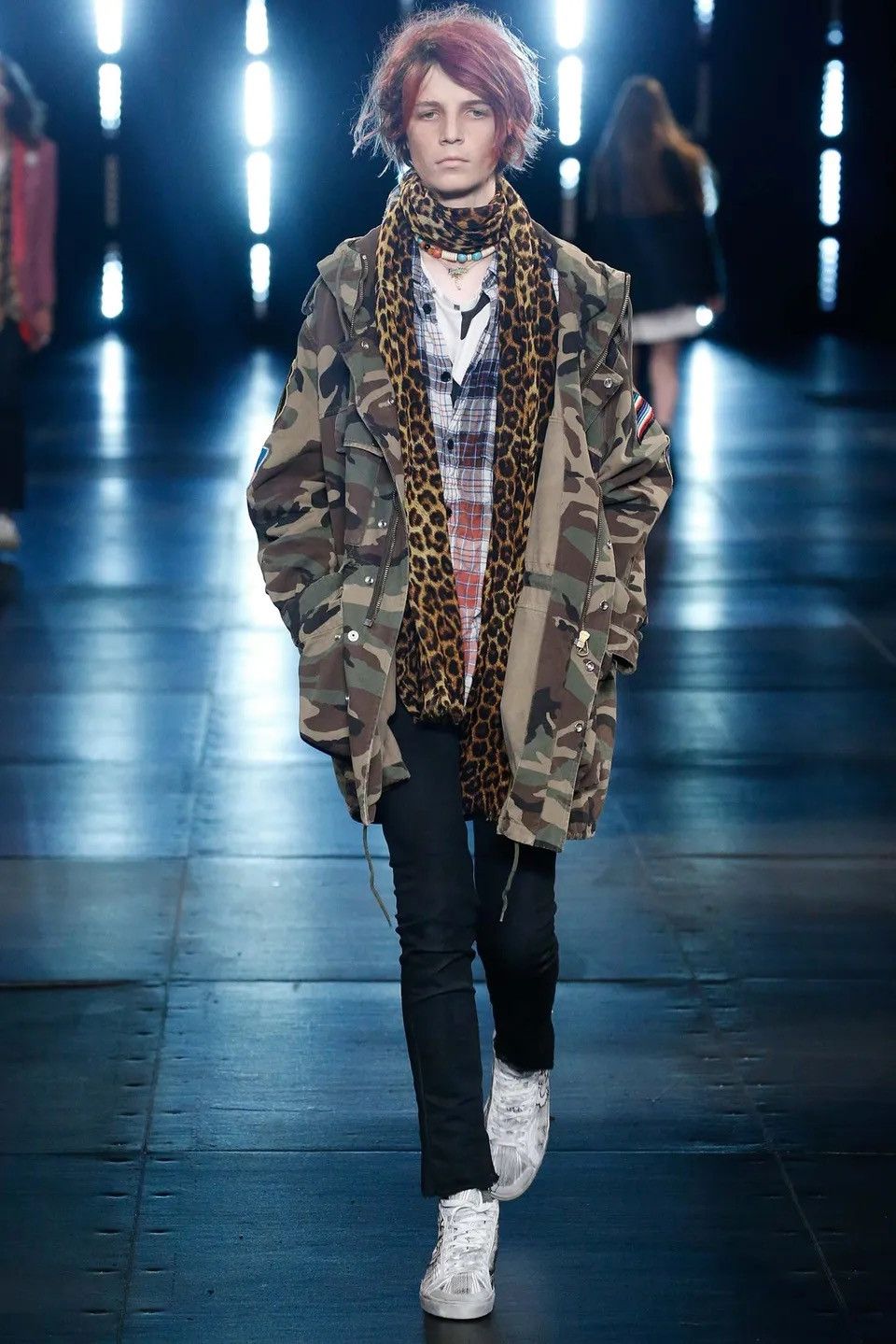 Saint Laurent Paris SL37 High Sneaker Canvas Offwhite BANG Size US 6.5 / EU 39-40 - 8 Thumbnail