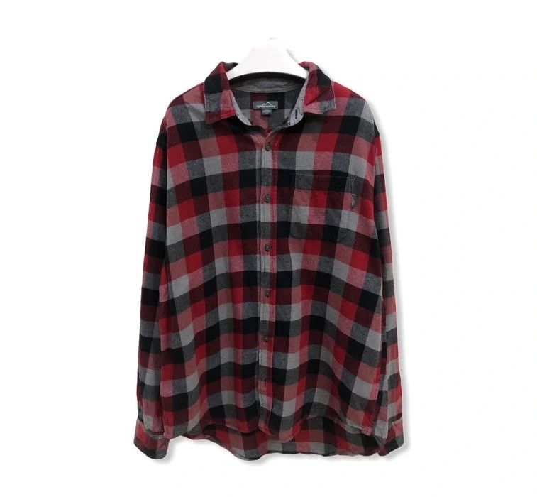 Eddie Bauer Vintage Eddie Bauer Plaid Tartan Flannel Shirt 👕 | Grailed