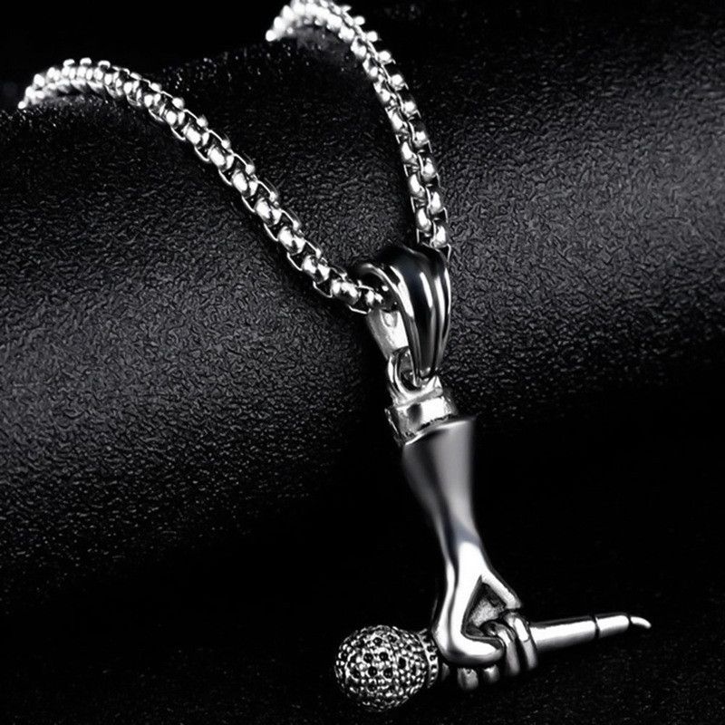 Jewelry Microphone Pendant Necklace Size ONE SIZE - 1 Thumbnail
