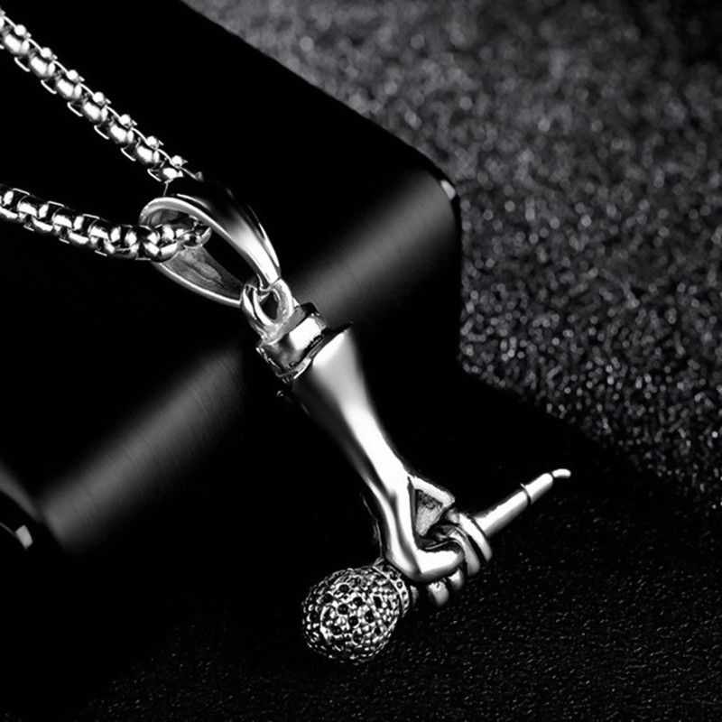 Jewelry Microphone Pendant Necklace Size ONE SIZE - 2 Thumbnail