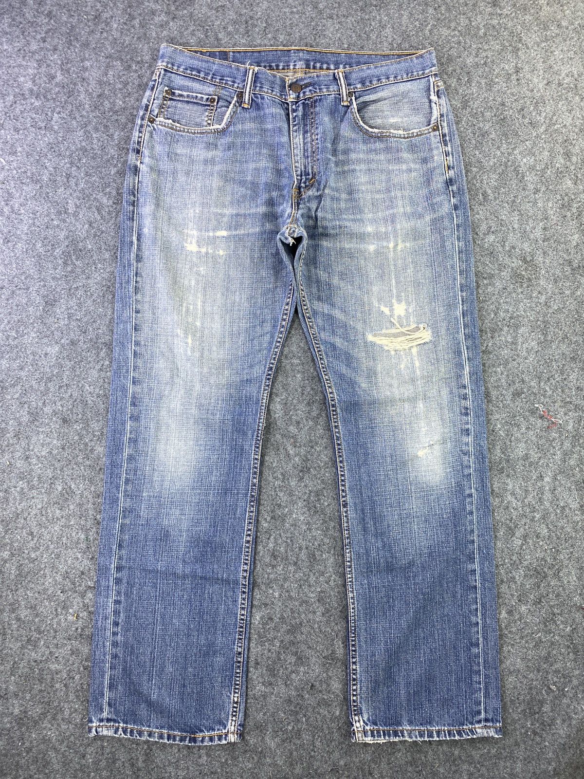 Jean Vintage Levis 559 Distress Blue wash Jeans - J538 Size US 35 - 1 Thumbnail