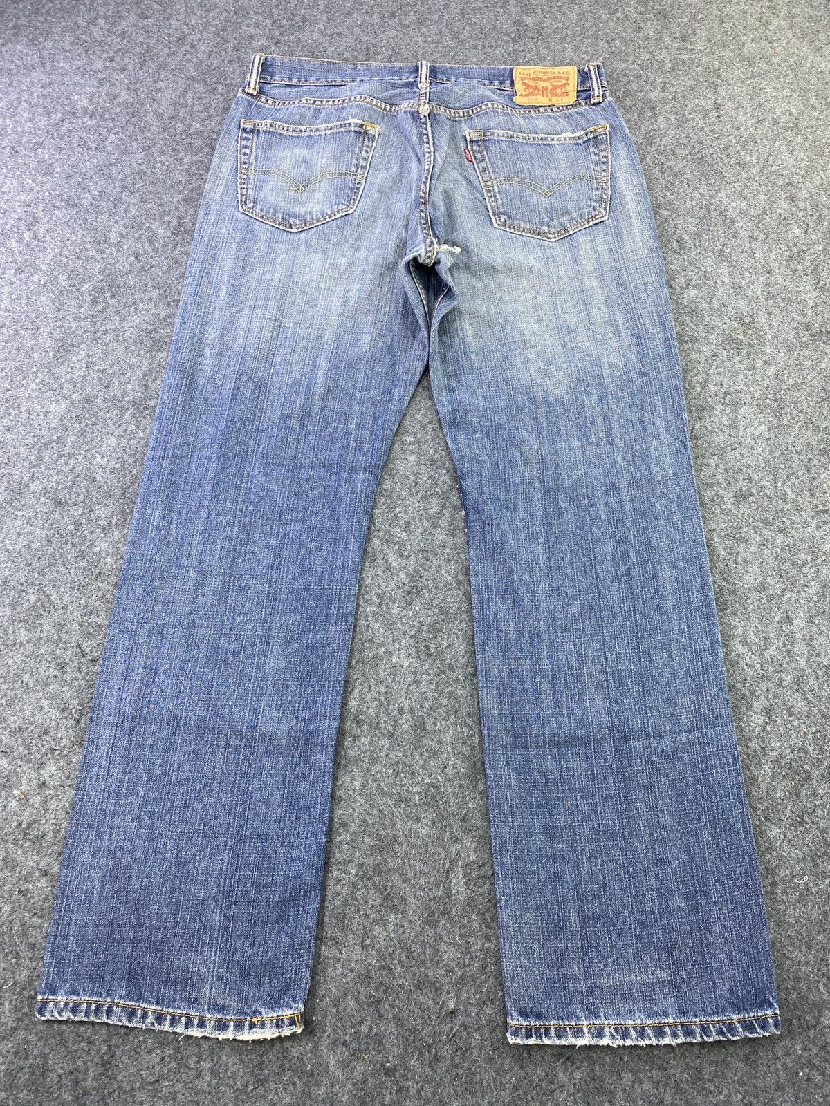 Jean Vintage Levis 559 Distress Blue wash Jeans - J538 Size US 35 - 4 Thumbnail