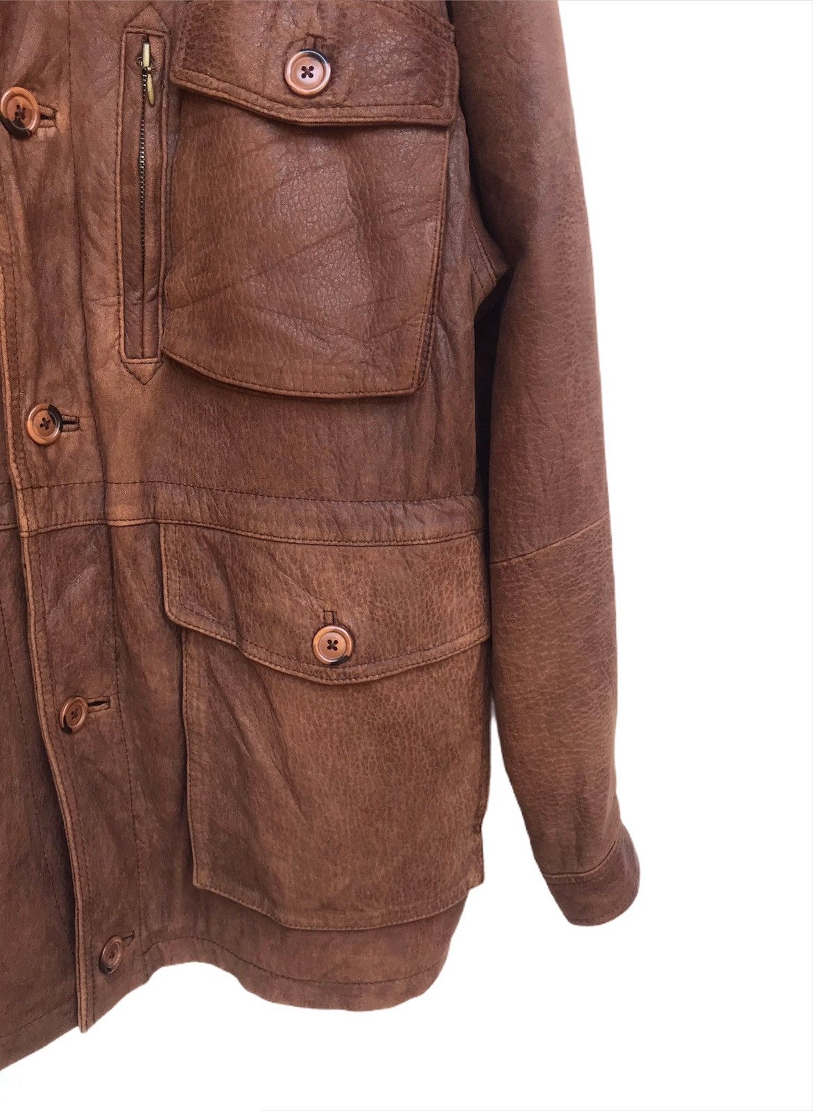 Vintage 🔥Gacca Faux Sheep Skin Multy Big Pocket Jacket Size US L / EU 52-54 / 3 - 3 Thumbnail