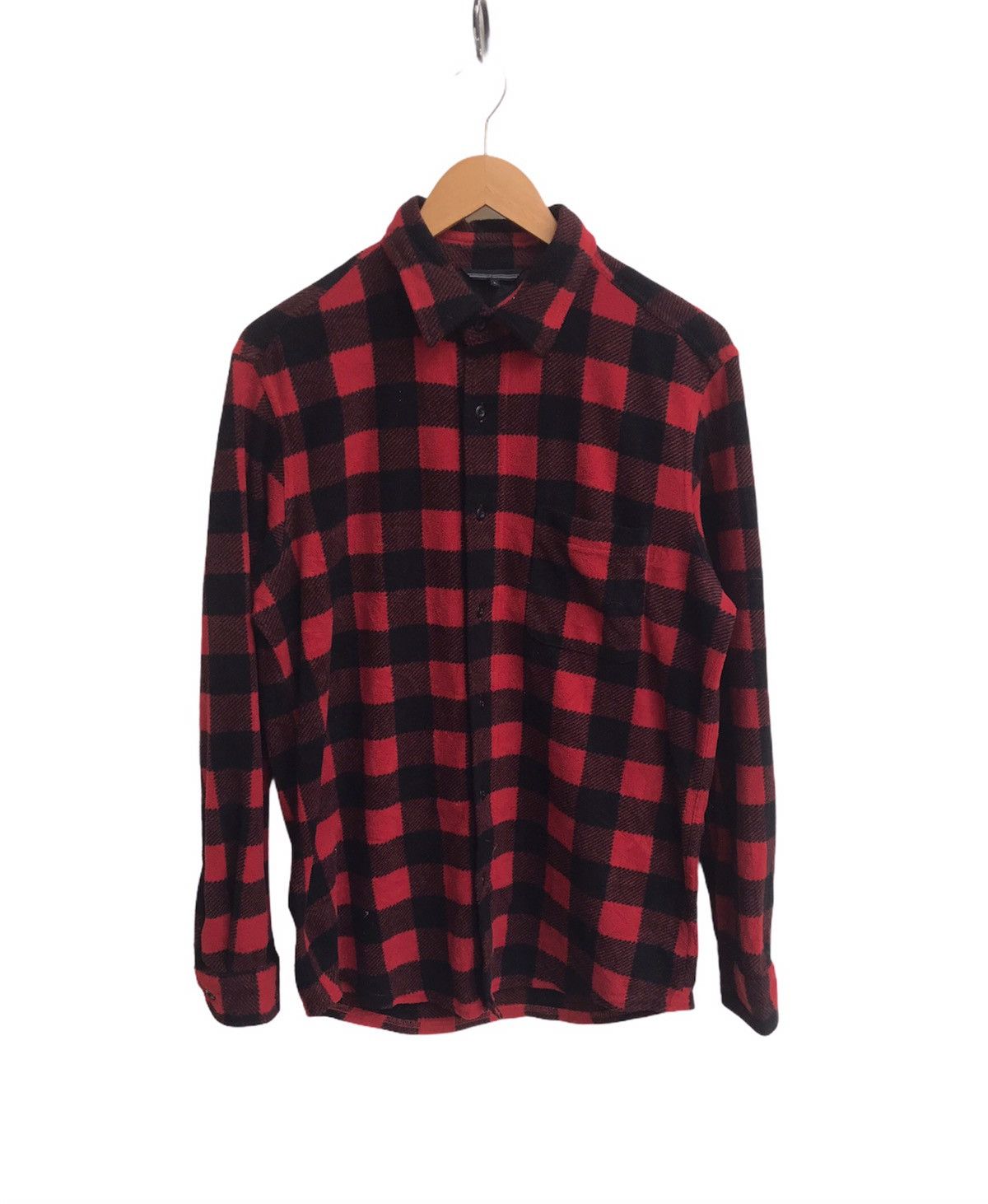 Uniqlo 🔥Uniqlo Fleece Button Check Jacket Size US M / EU 48-50 / 2 - 1 Thumbnail