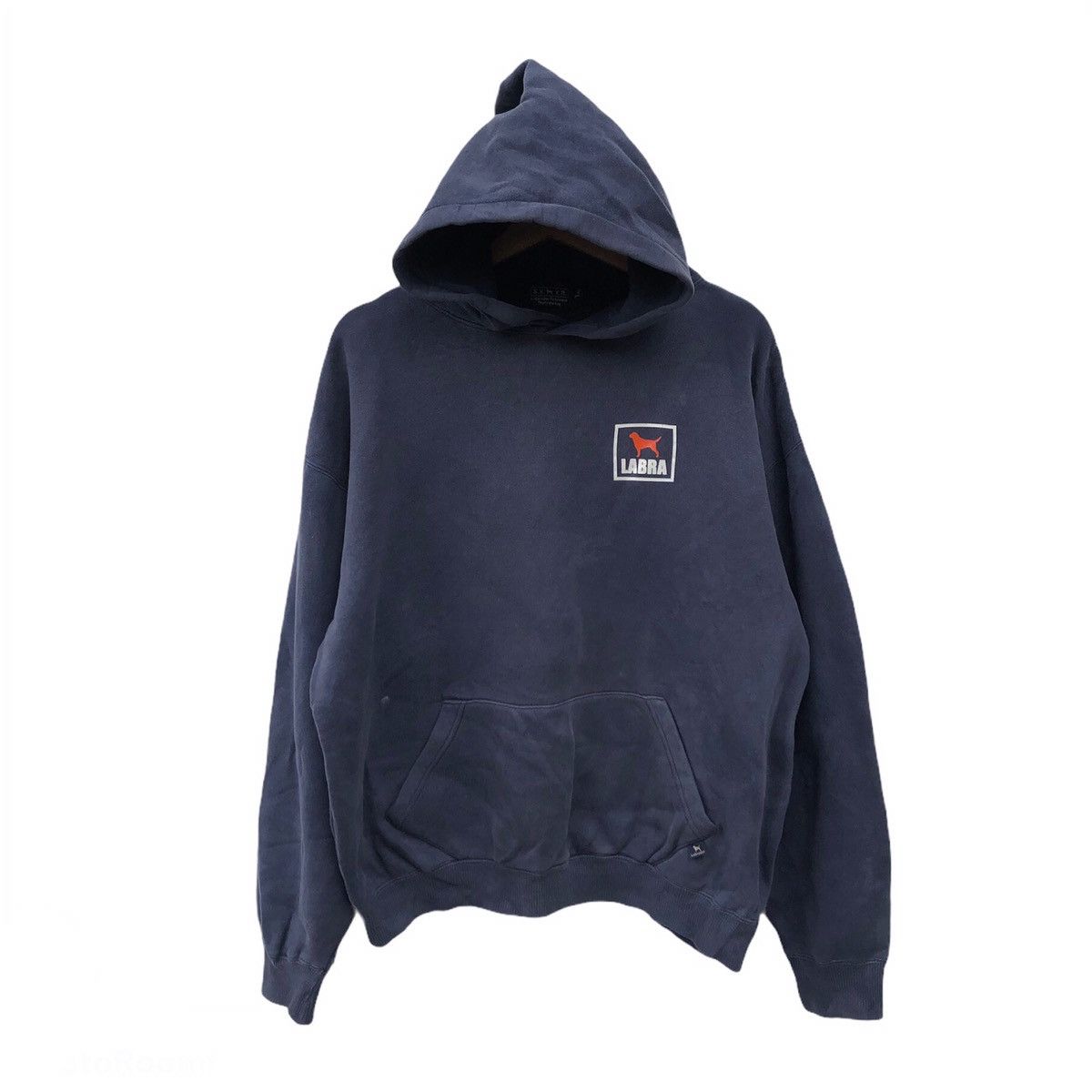 Japanese Brand LABRA HOODIE SWEATSHIRT BIG LOGO Grailed