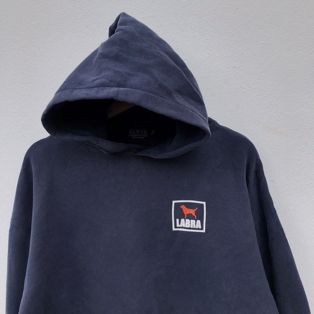 Japanese Brand LABRA HOODIE SWEATSHIRT BIG LOGO Size US L / EU 52-54 / 3 - 4 Thumbnail