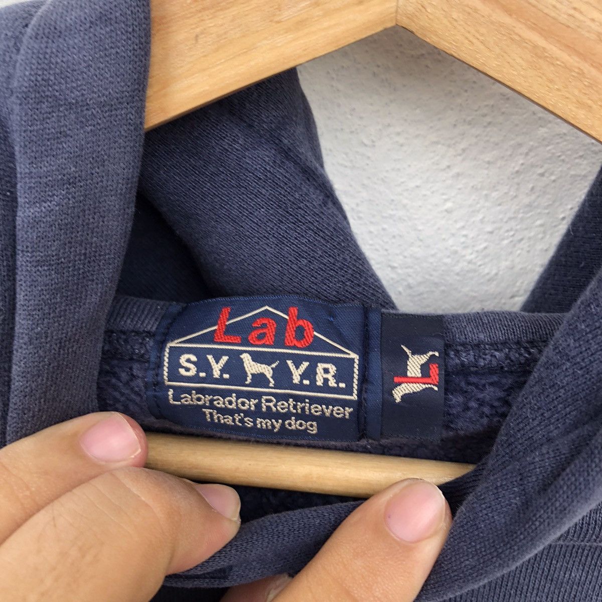 Japanese Brand LABRA HOODIE SWEATSHIRT BIG LOGO Size US L / EU 52-54 / 3 - 9 Thumbnail