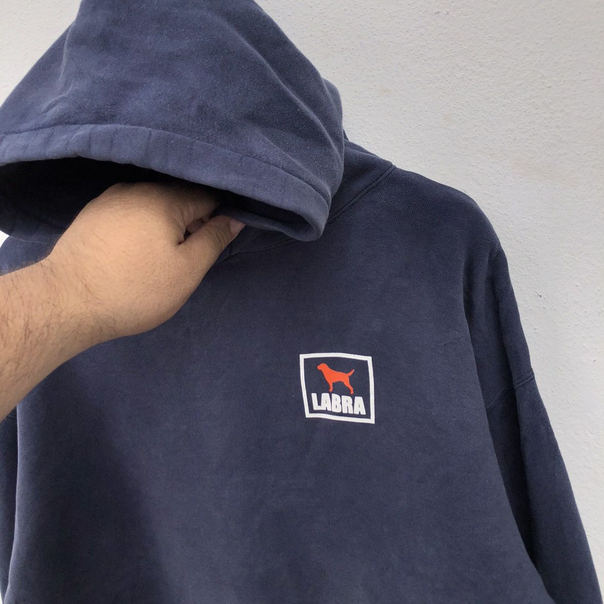 Japanese Brand LABRA HOODIE SWEATSHIRT BIG LOGO Size US L / EU 52-54 / 3 - 7 Thumbnail