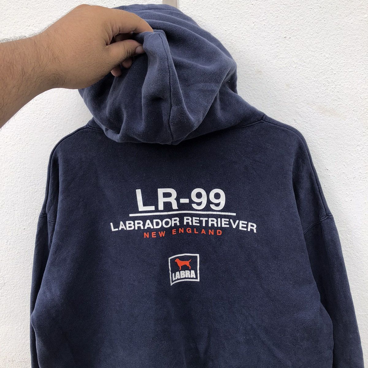 Japanese Brand LABRA HOODIE SWEATSHIRT BIG LOGO Size US L / EU 52-54 / 3 - 8 Thumbnail