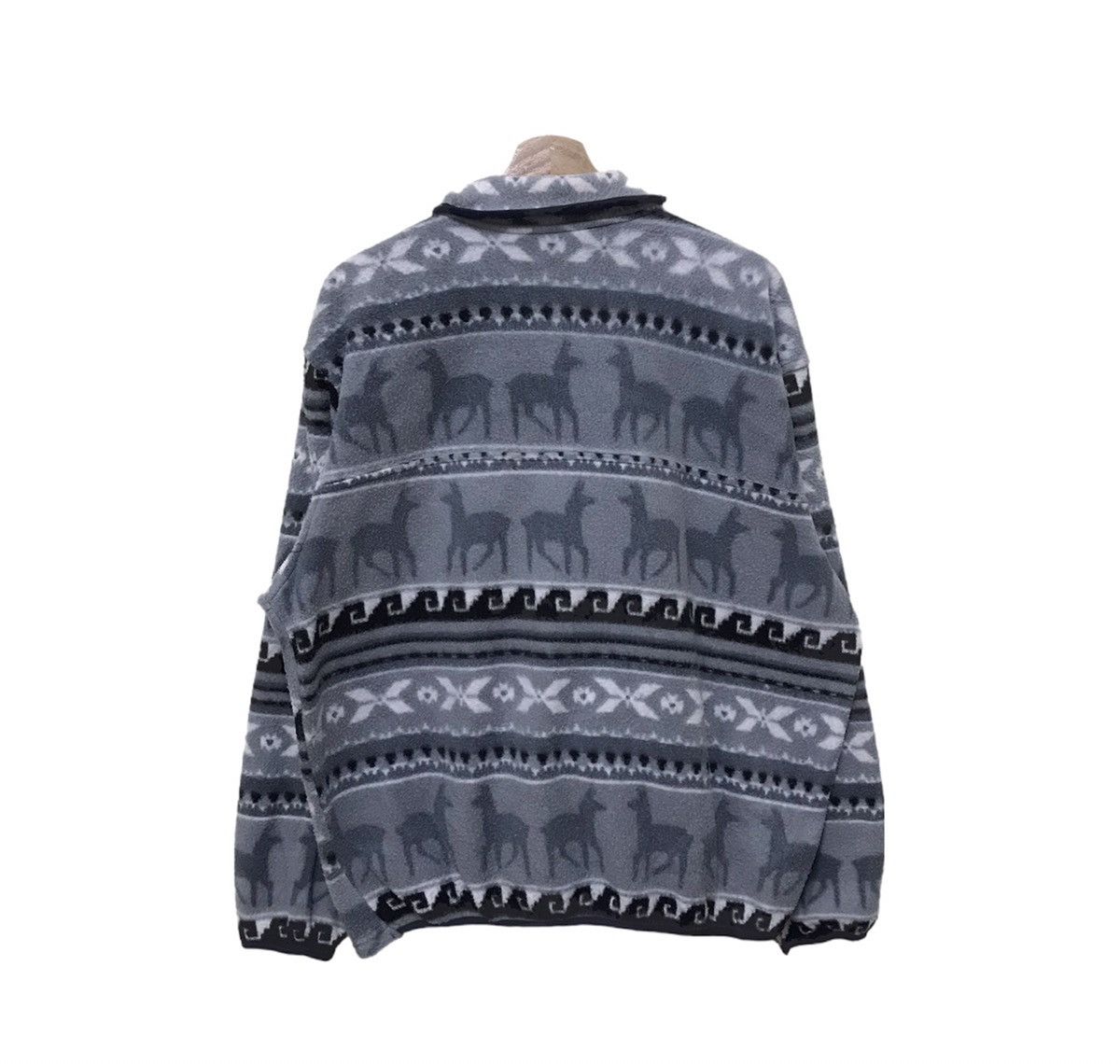 Habitat × Vintage Vintage MJ2000 Planning by Machope Fleece Sweater Size US L / EU 52-54 / 3 - 5 Thumbnail