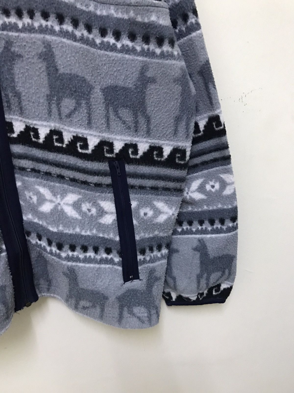 Habitat × Vintage Vintage MJ2000 Planning by Machope Fleece Sweater Size US L / EU 52-54 / 3 - 7 Thumbnail