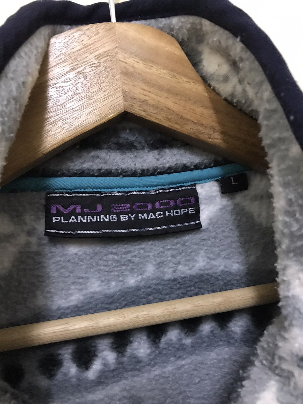 Habitat × Vintage Vintage MJ2000 Planning by Machope Fleece Sweater Size US L / EU 52-54 / 3 - 10 Thumbnail