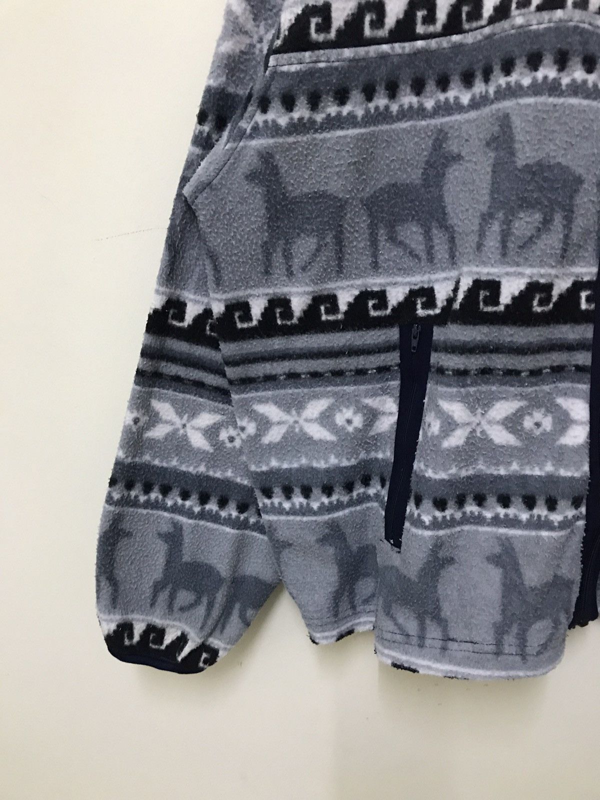 Habitat × Vintage Vintage MJ2000 Planning by Machope Fleece Sweater Size US L / EU 52-54 / 3 - 8 Thumbnail